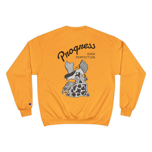 Progress Over Perfection Champion Crewneck