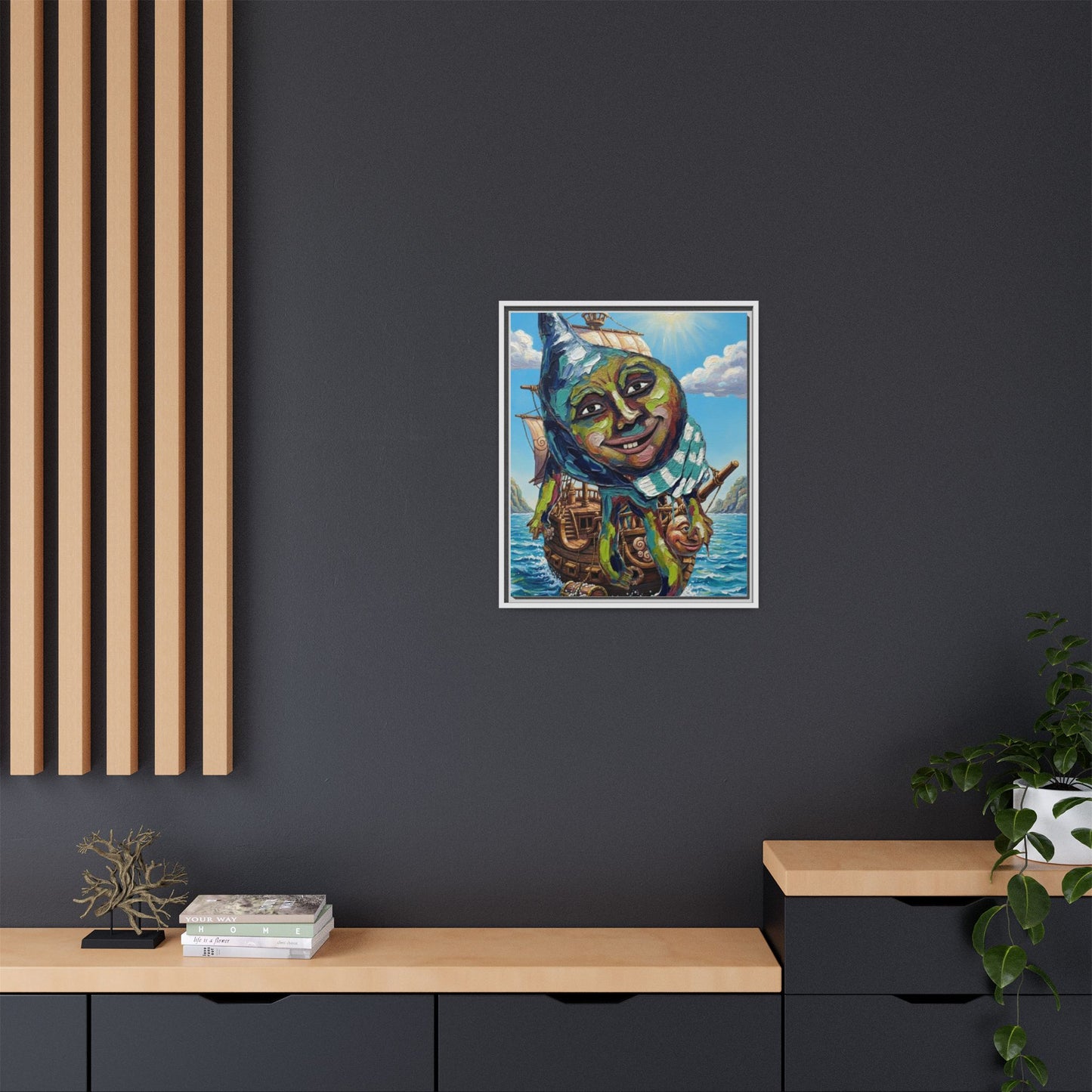 Vibration of the Keys “Captain Conch” Wall Art