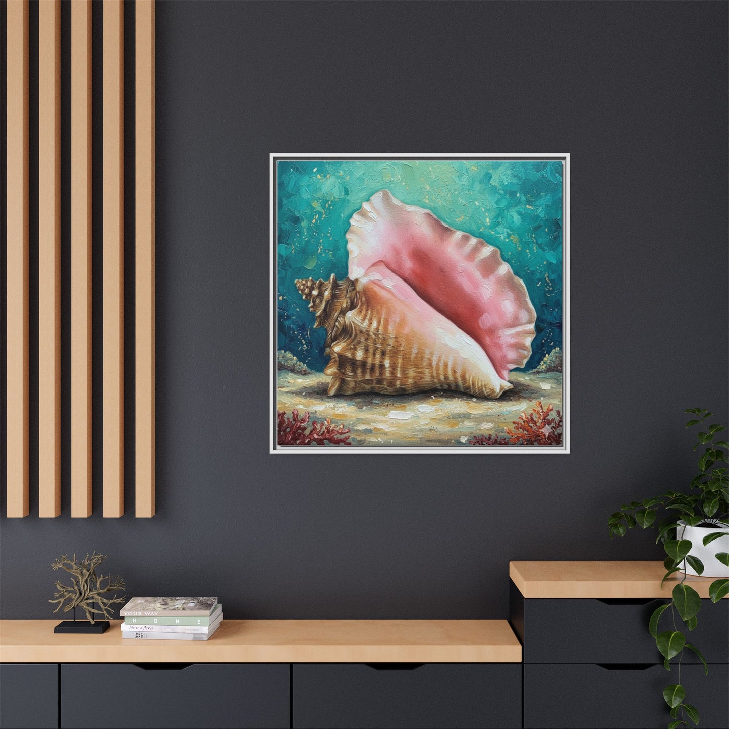 Vibration of the Keys Conch Shell Wall Art
