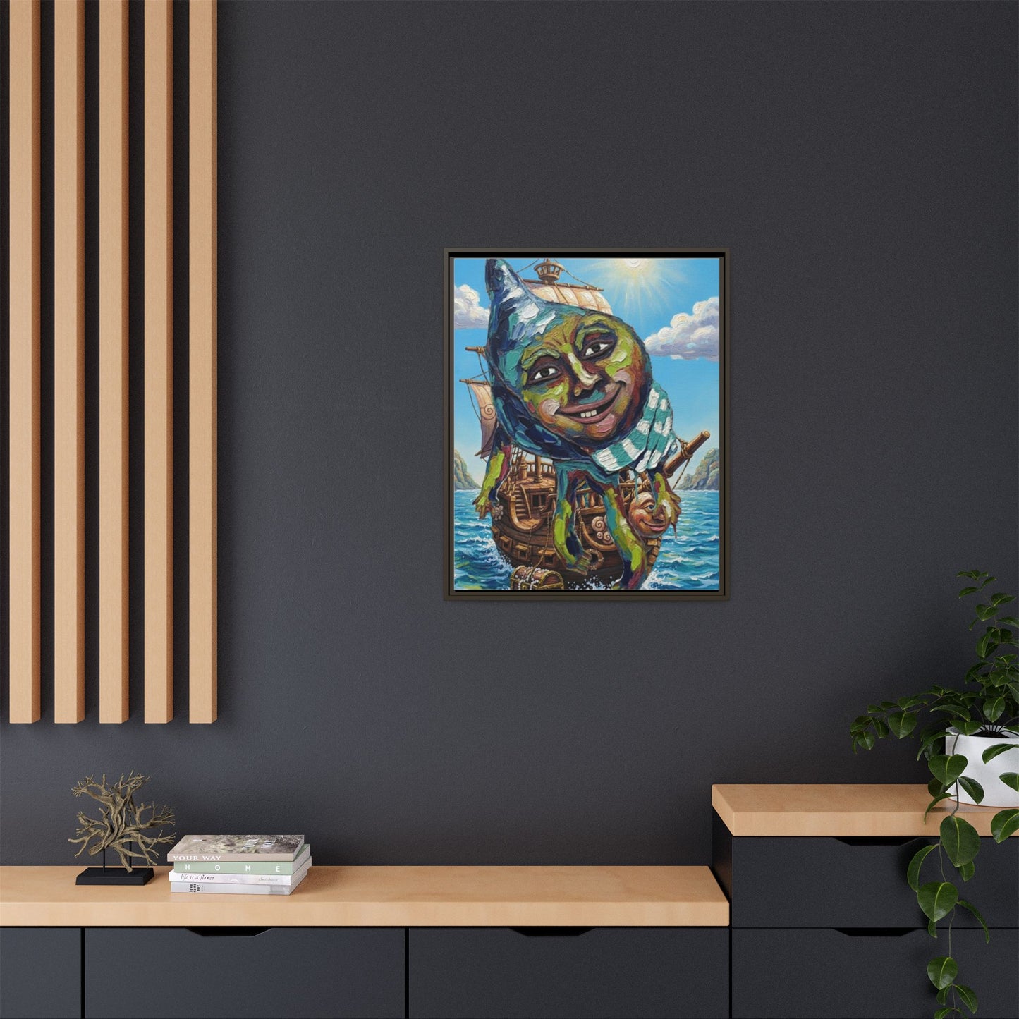 Vibration of the Keys “Captain Conch” Wall Art