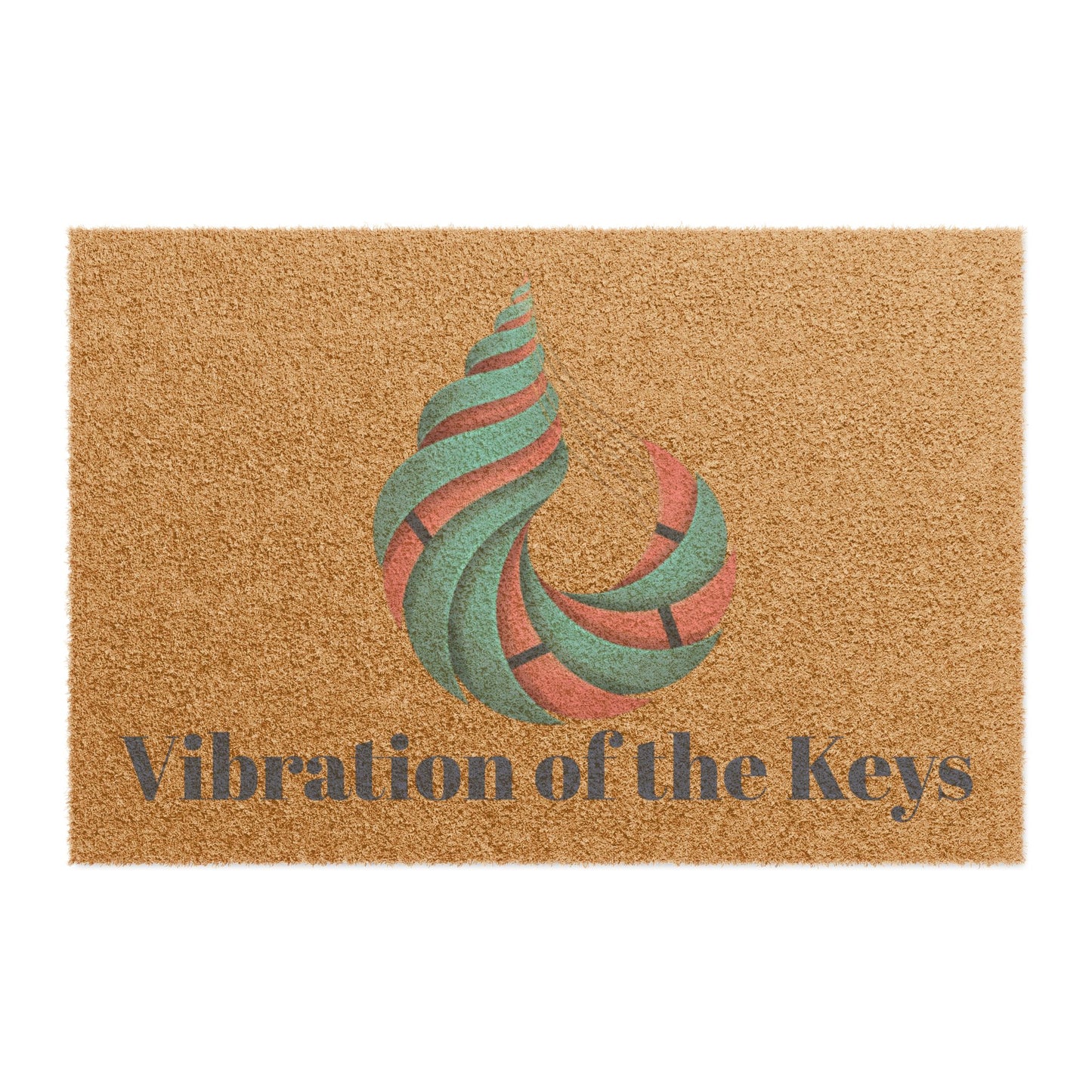 Vibration of the Keys Coir Doormat (Customizable)