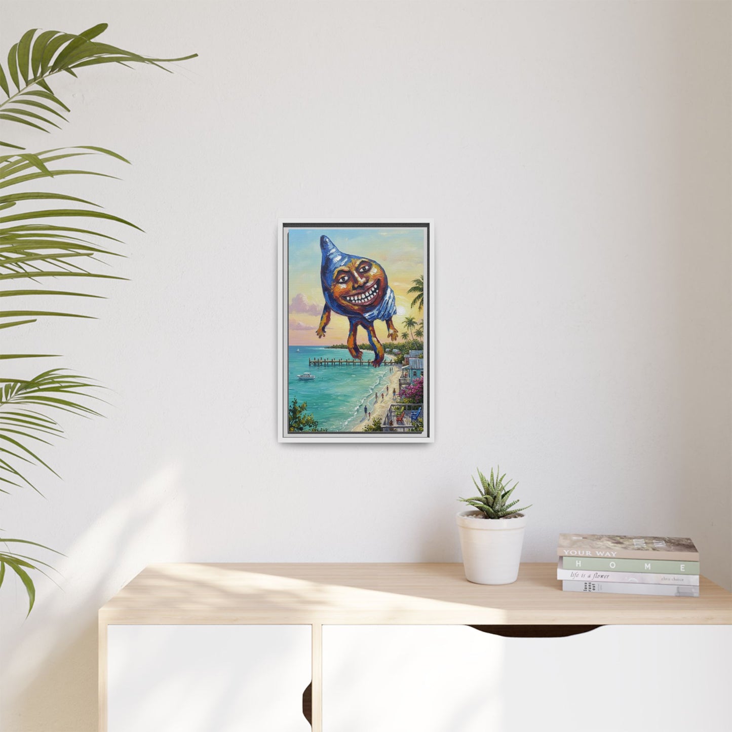 Vibration of the Keys “Conch-Zilla” Wall Art