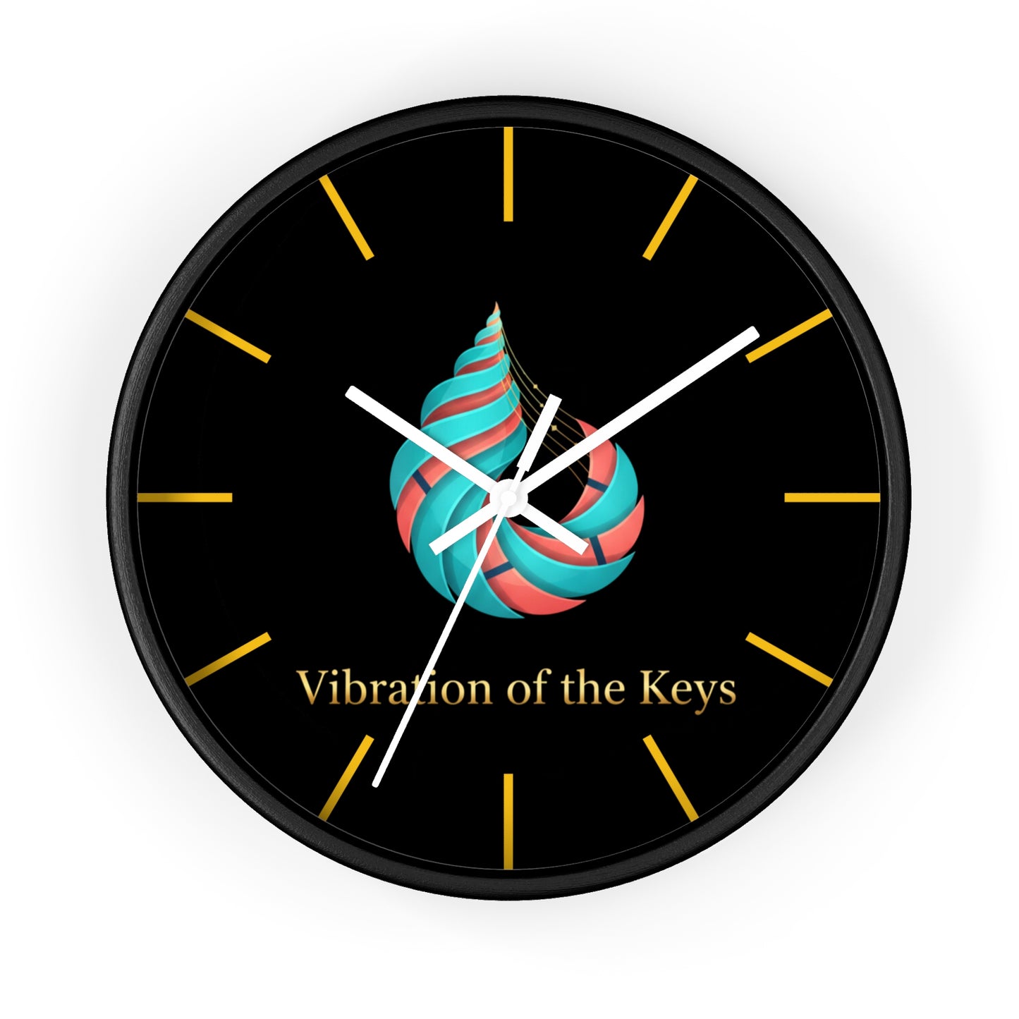 Vibration of the Keys Wall Clock — Customizable