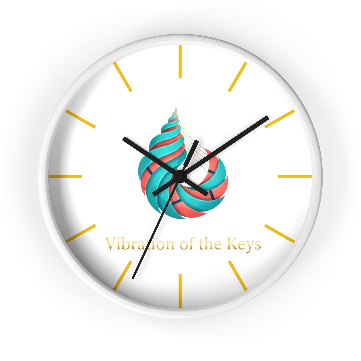 Vibration of the Keys Wall Clock — Customizable