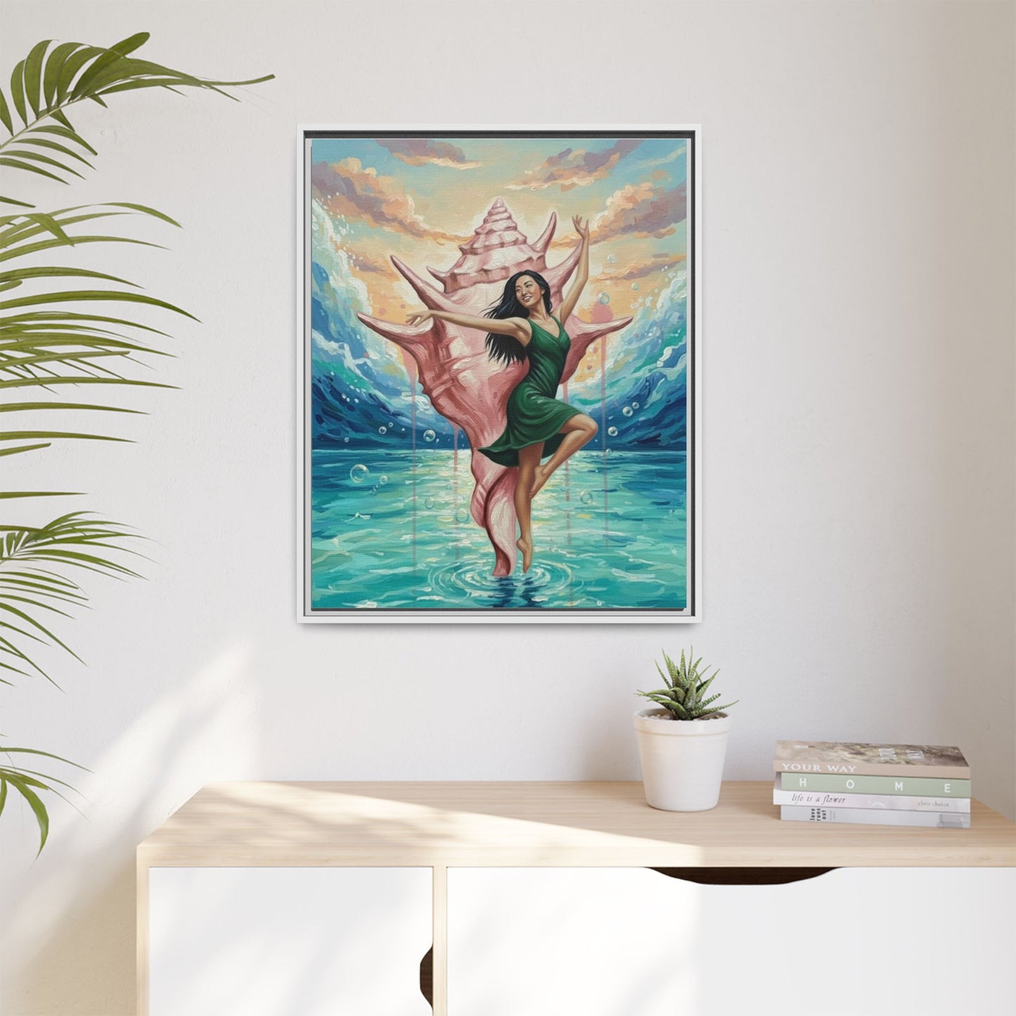 Vibration of the Keys Conch Shell Dancer (Green)