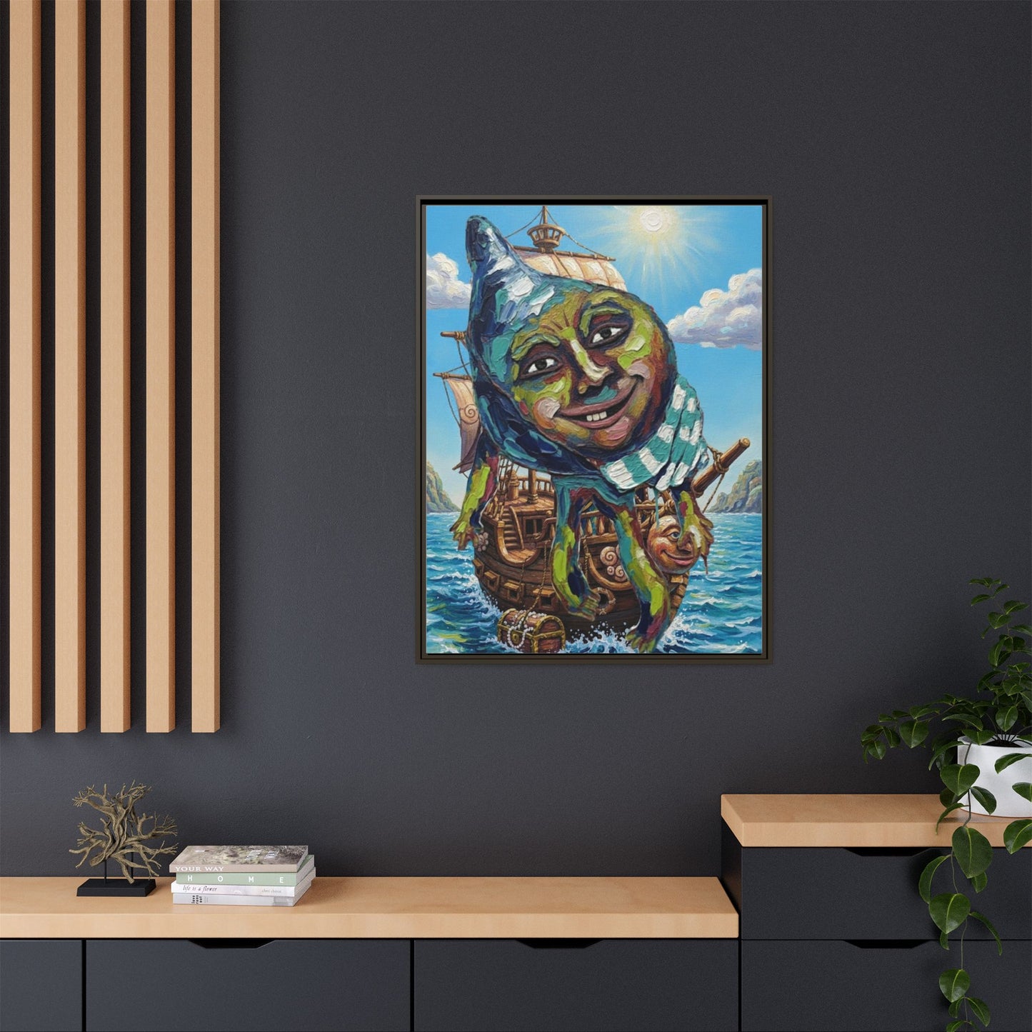 Vibration of the Keys “Captain Conch” Wall Art