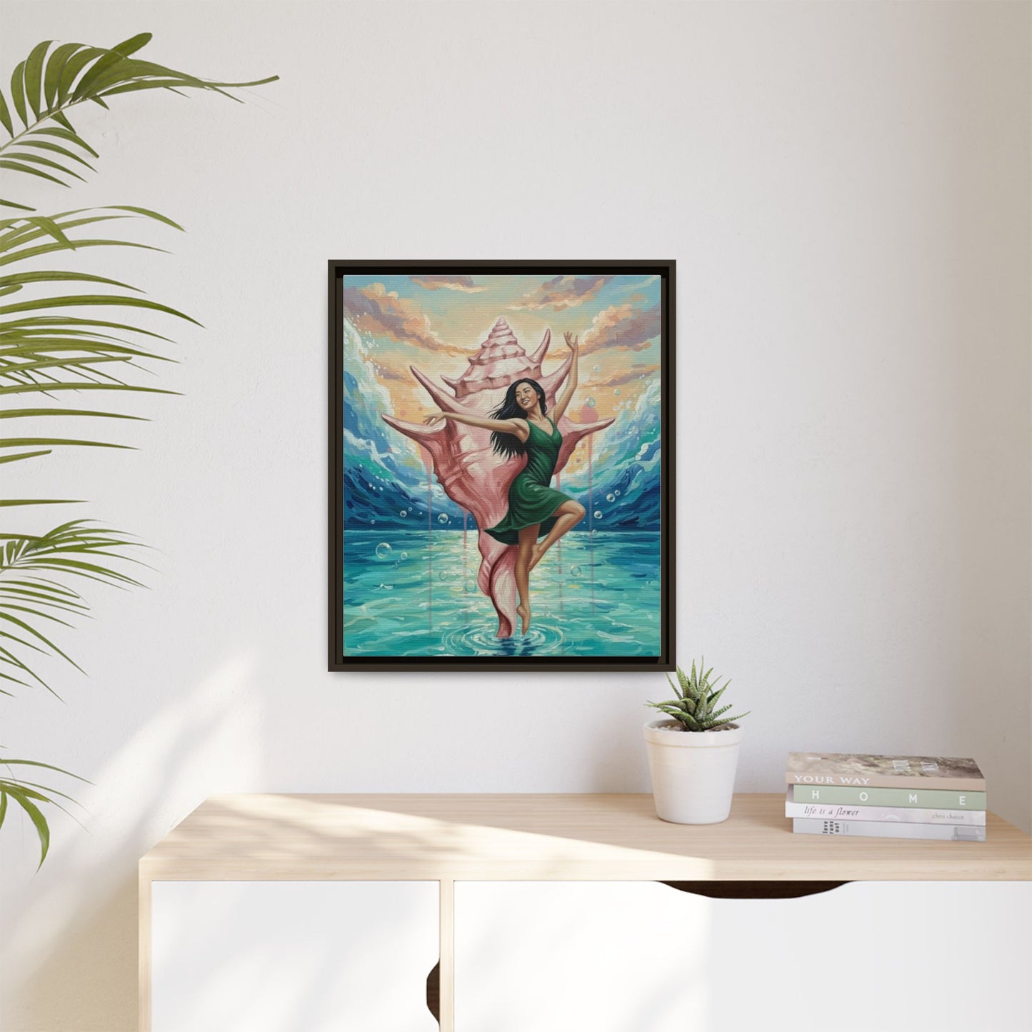 Vibration of the Keys Conch Shell Dancer (Green)