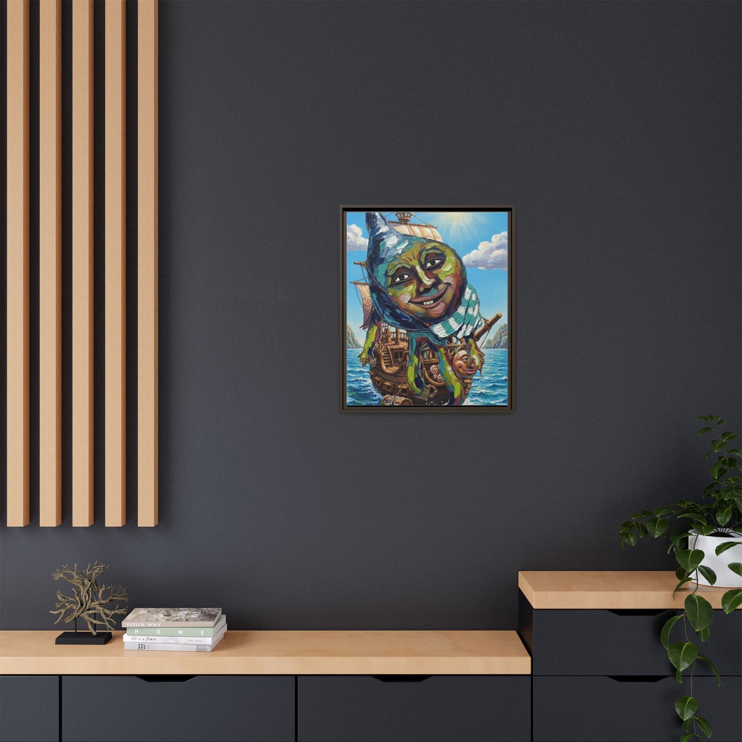 Vibration of the Keys “Captain Conch” Wall Art