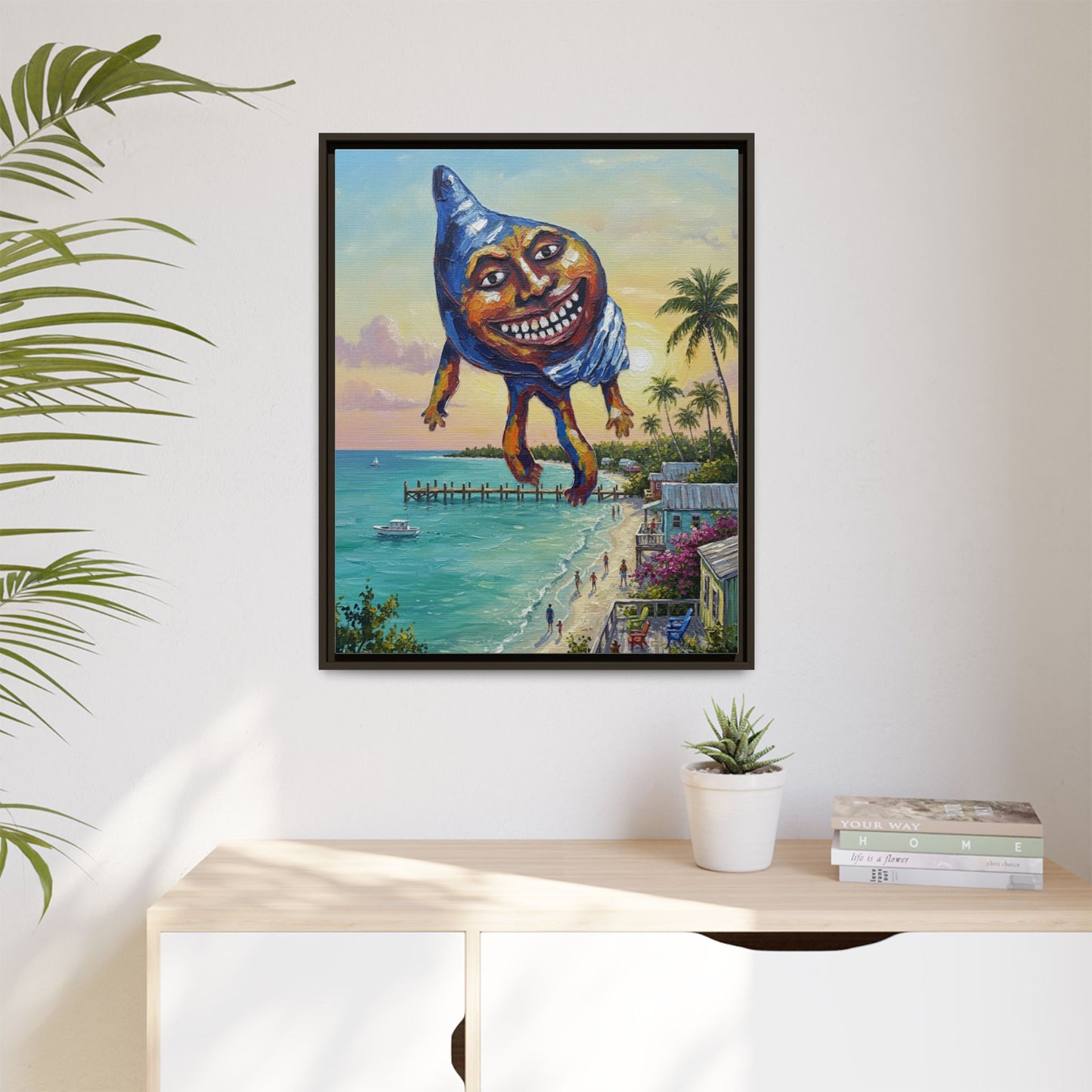 Vibration of the Keys “Conch-Zilla” Wall Art