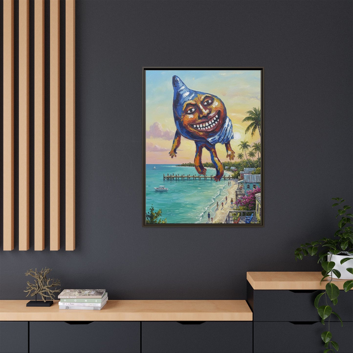 Vibration of the Keys “Conch-Zilla” Wall Art