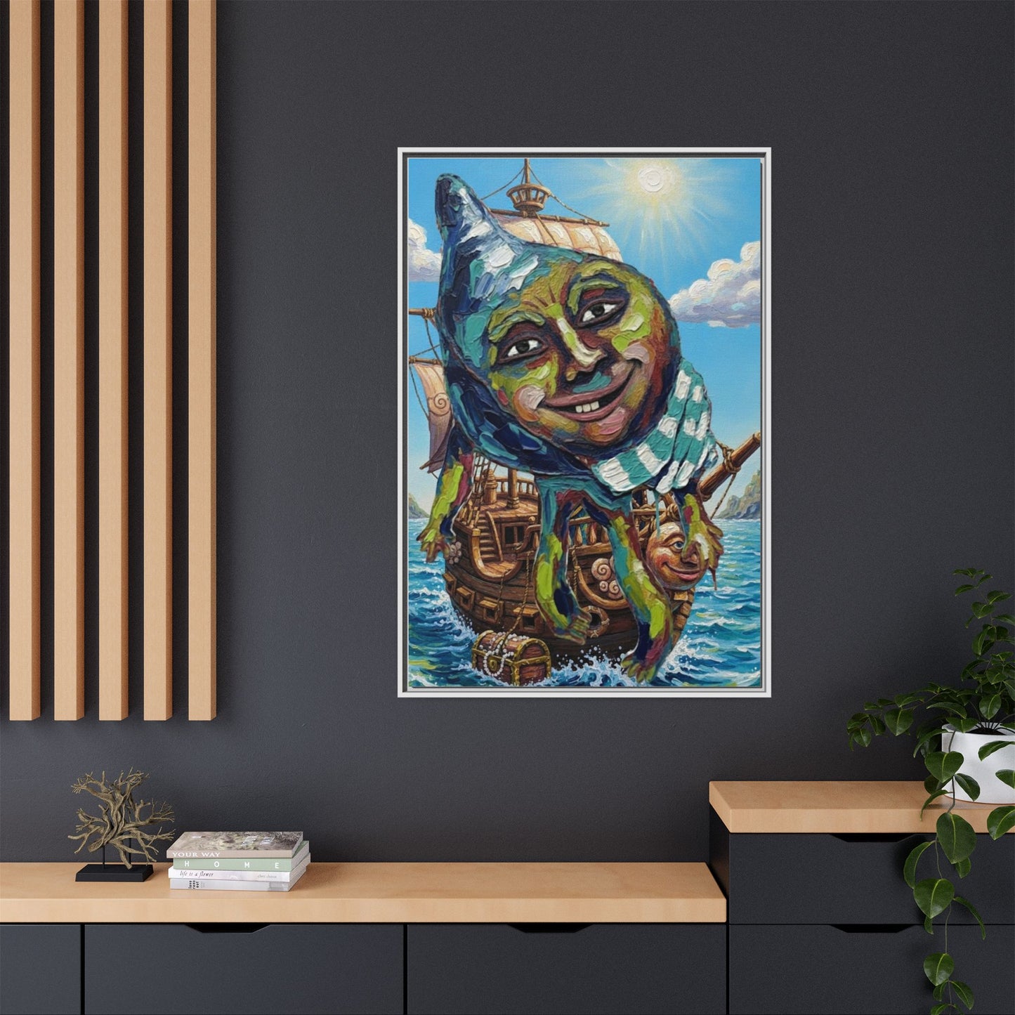 Vibration of the Keys “Captain Conch” Wall Art