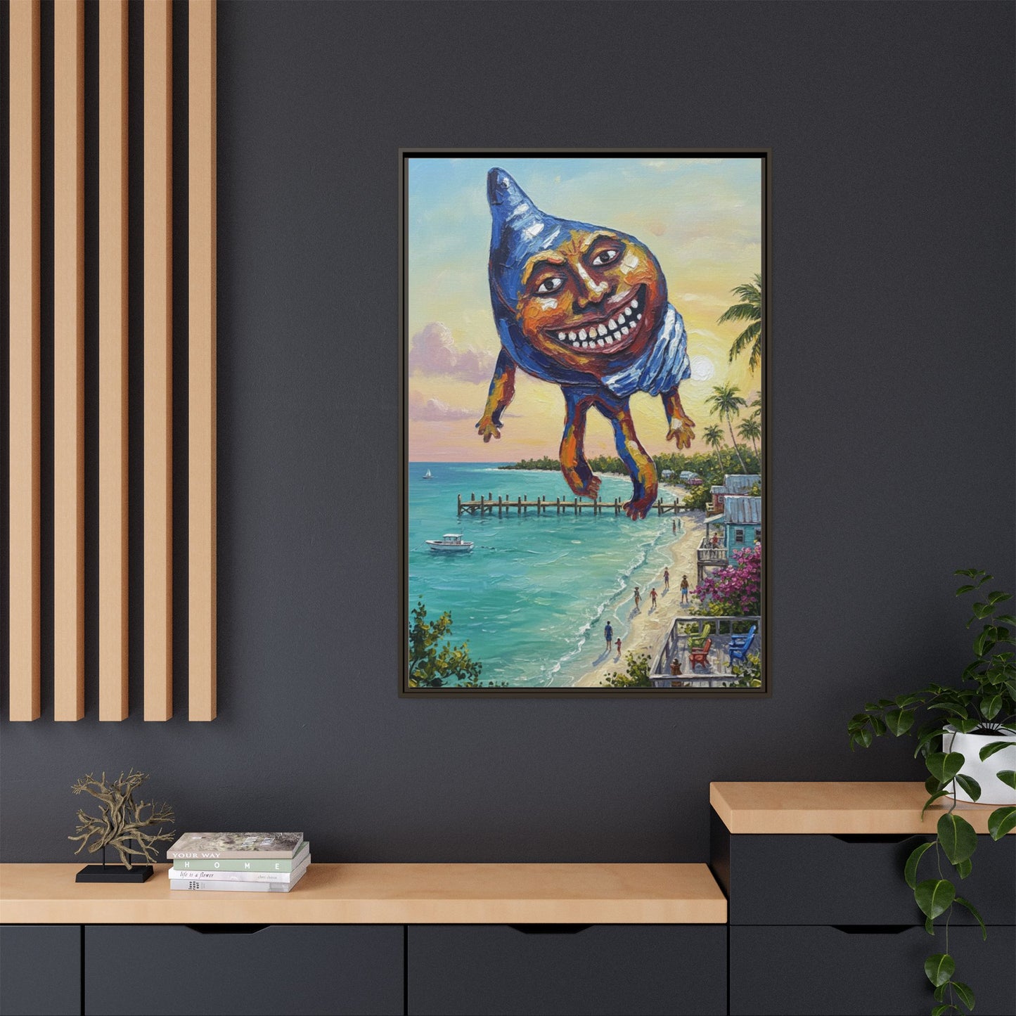 Vibration of the Keys “Conch-Zilla” Wall Art