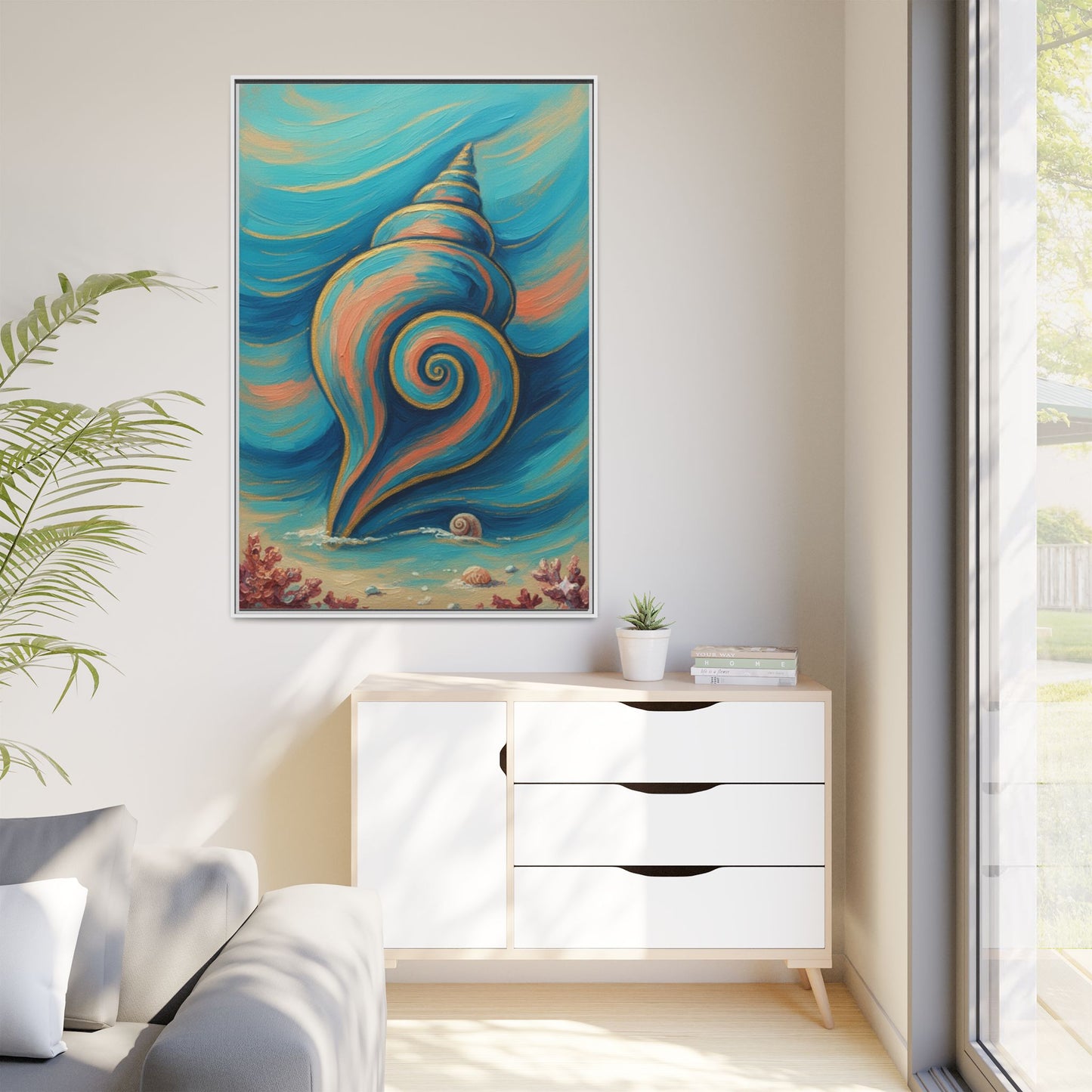 Vibration of the Keys – Colorful Sea Shell Coastal Wall Art