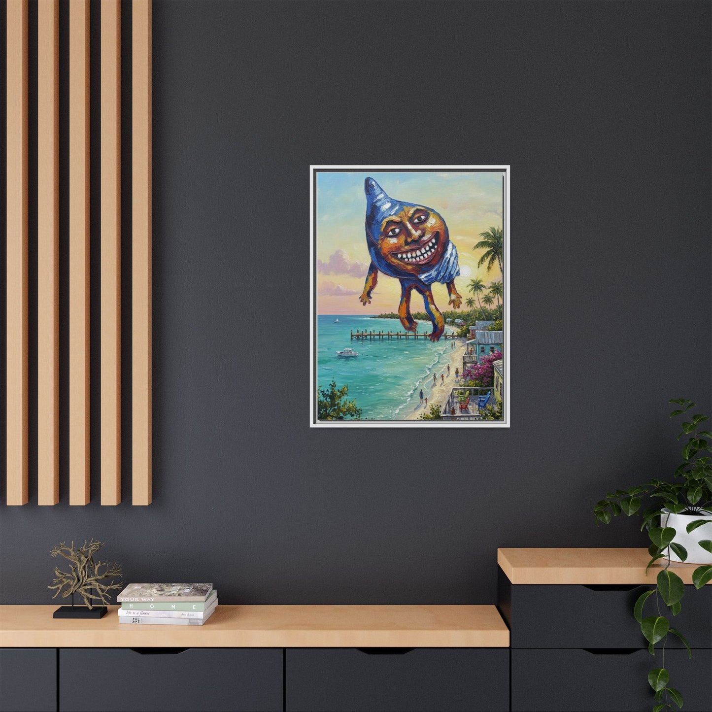 Vibration of the Keys “Conch-Zilla” Wall Art