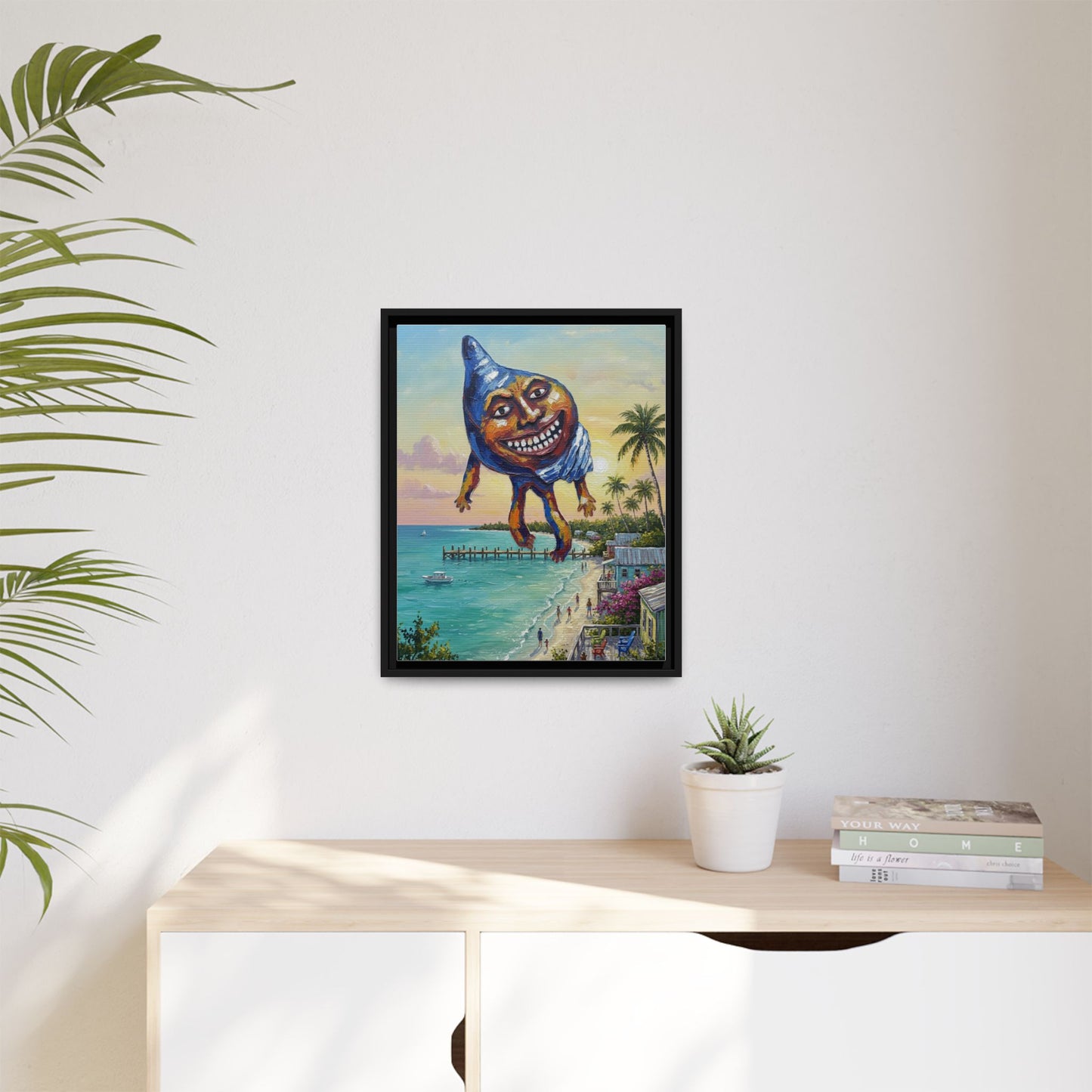 Vibration of the Keys “Conch-Zilla” Wall Art