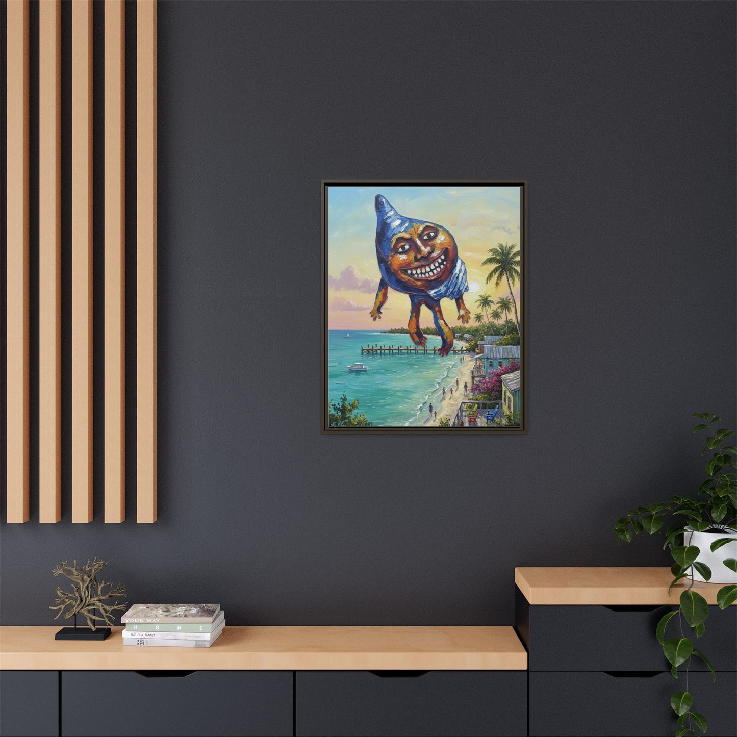 Vibration of the Keys “Conch-Zilla” Wall Art