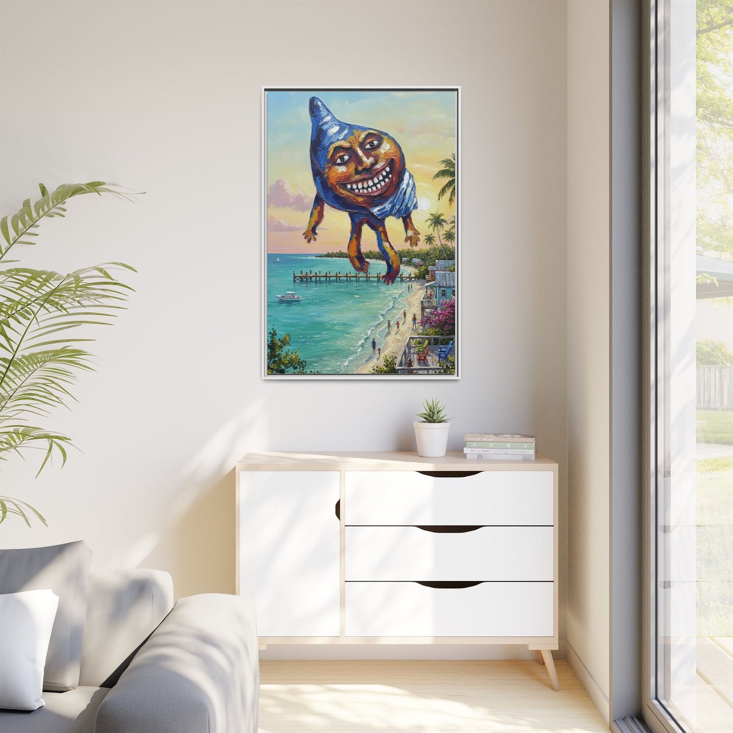 Vibration of the Keys “Conch-Zilla” Wall Art