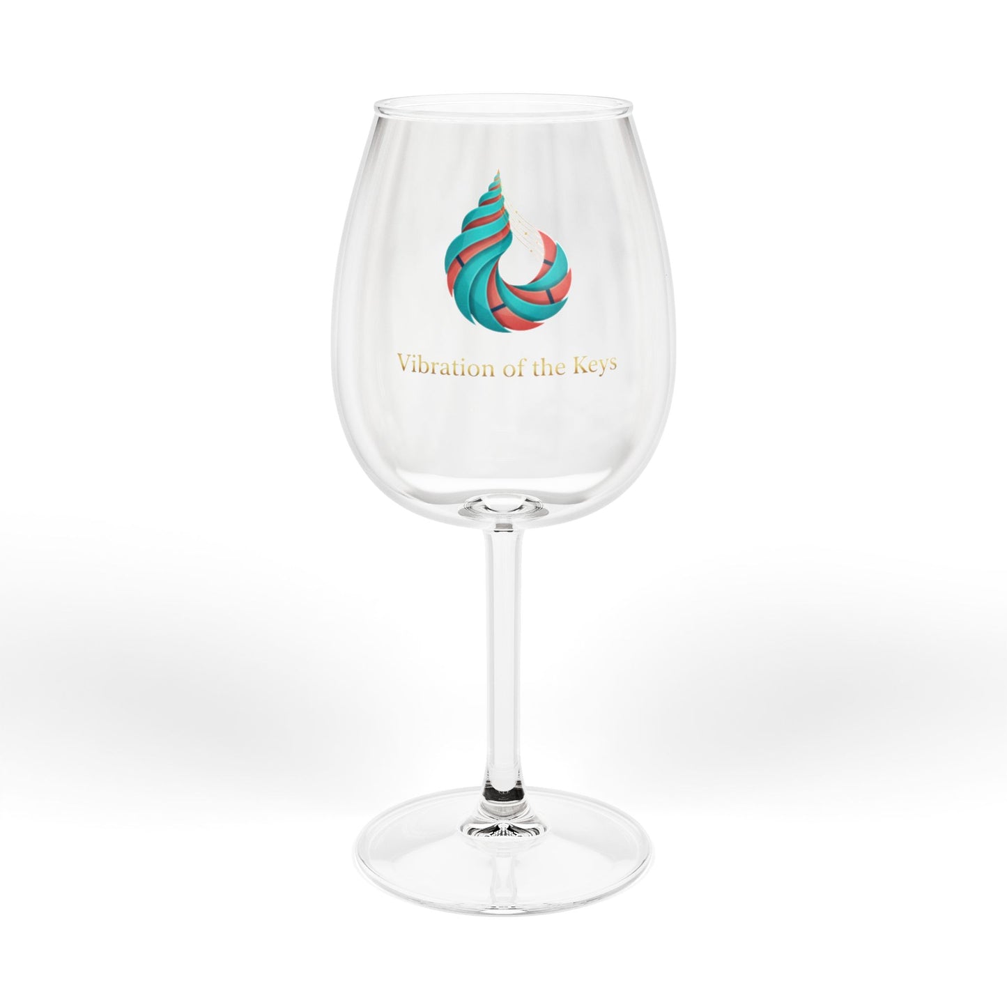 Vibration of the Keys 12oz Wine Glass – "A day at the beach"