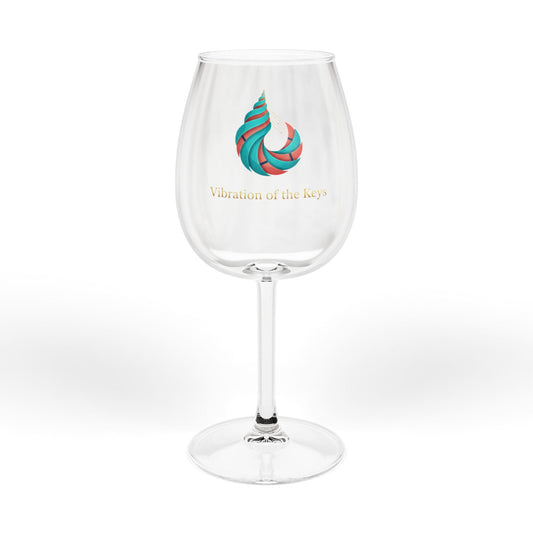 Vibration of the Keys 12oz Wine Glass – "A day at the beach"