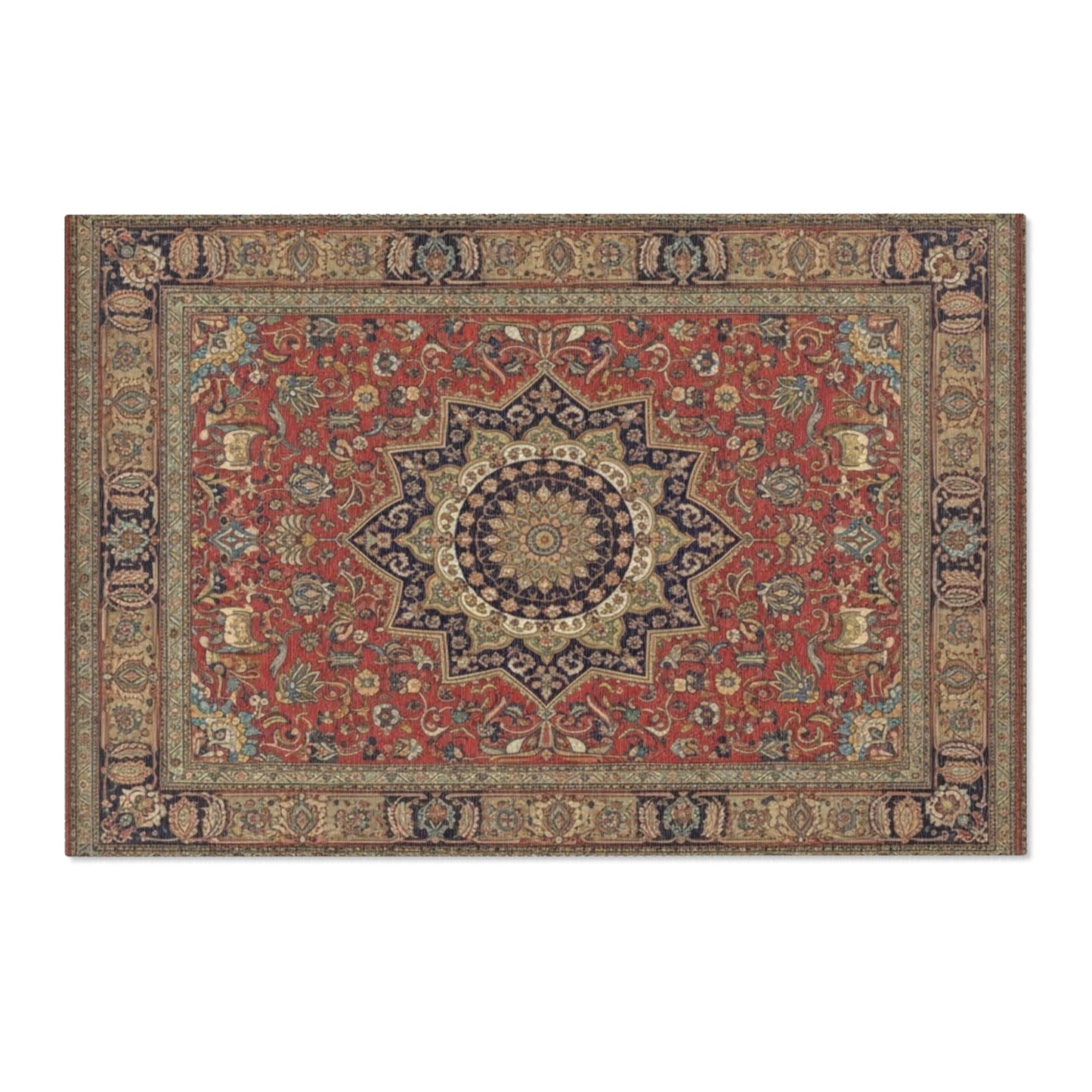 Traditional Persian Medallion Area Rug