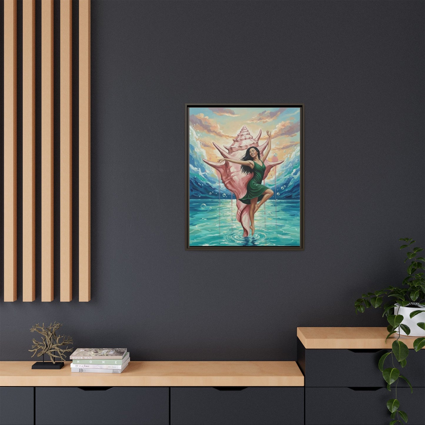 Vibration of the Keys Conch Shell Dancer (Green)