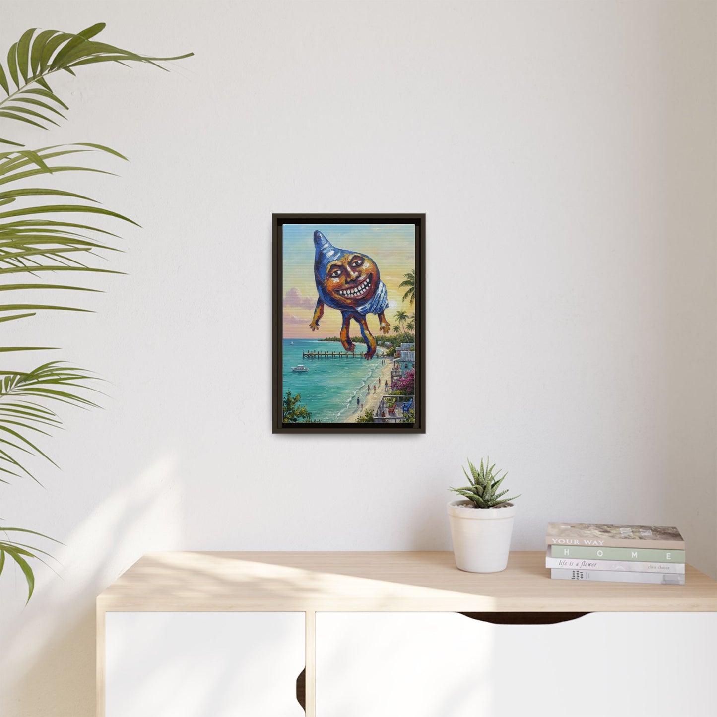 Vibration of the Keys “Conch-Zilla” Wall Art