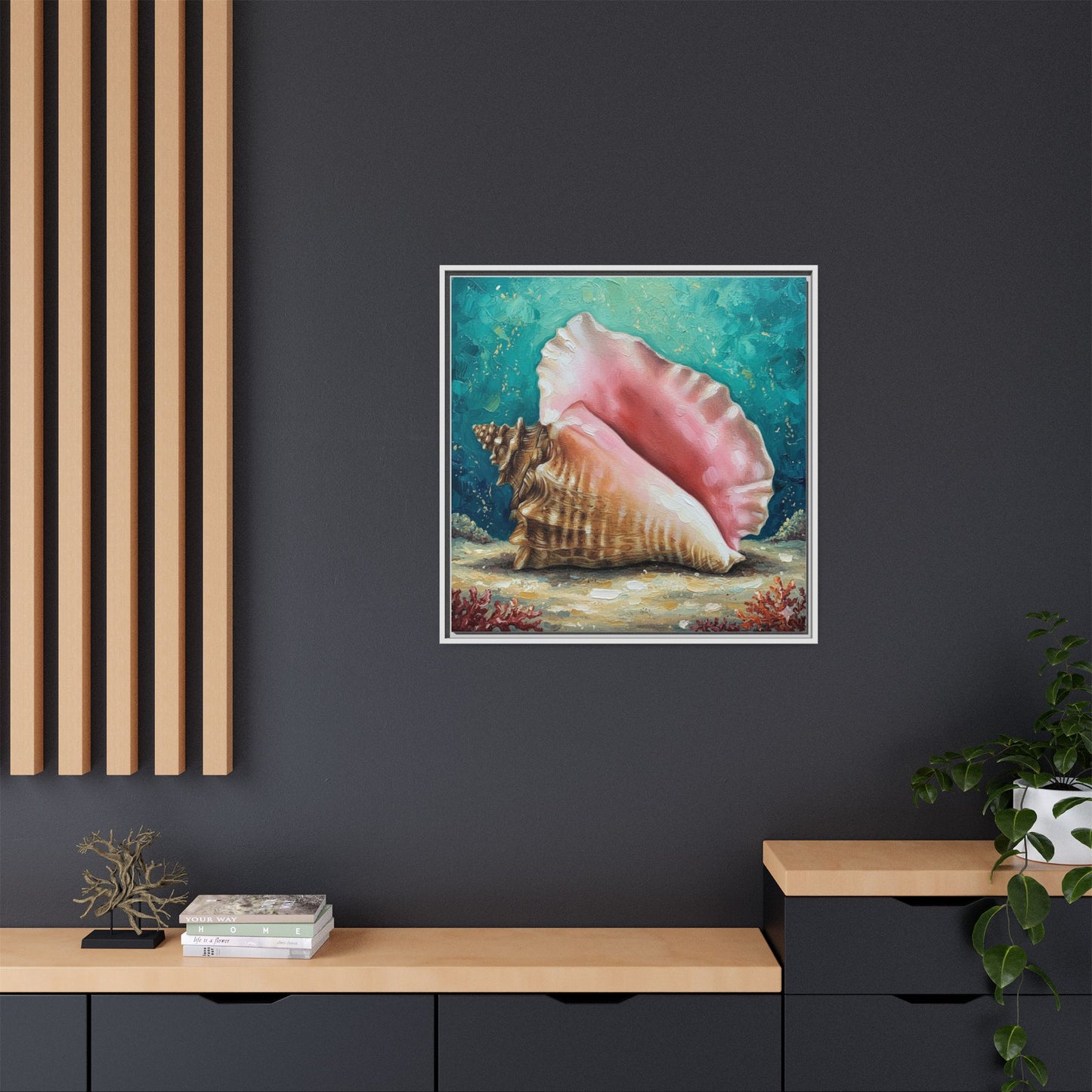 Vibration of the Keys Conch Shell Wall Art