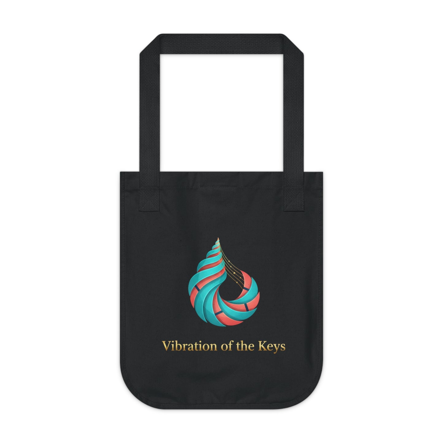 Vibration of the Keys Organic Canvas Tote Bag (Customizable)