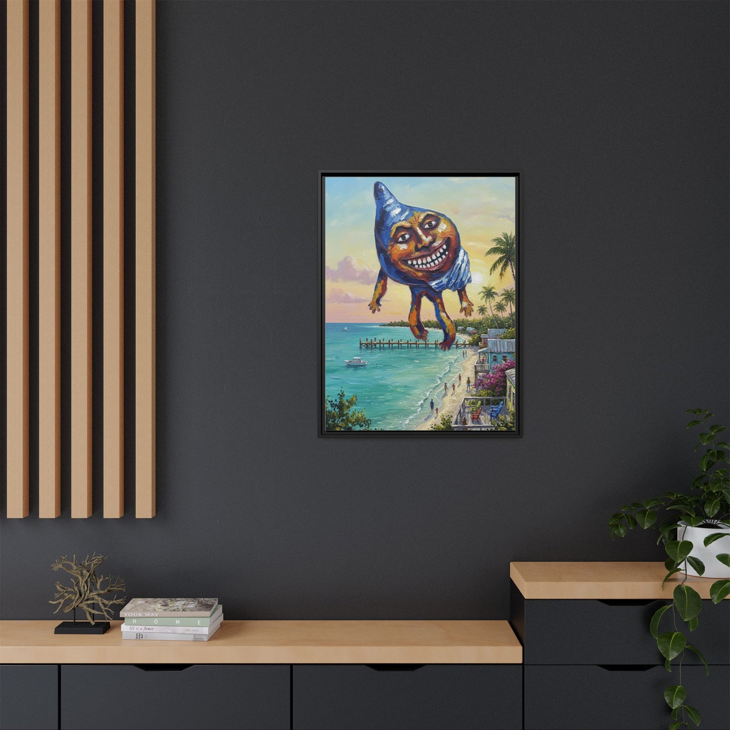 Vibration of the Keys “Conch-Zilla” Wall Art
