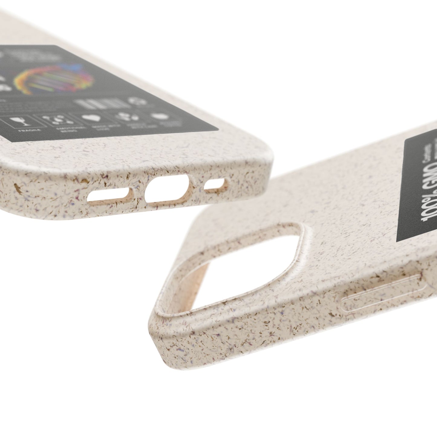 "100% GMO Free Hueman Being" Eco-Friendly Protective Cover