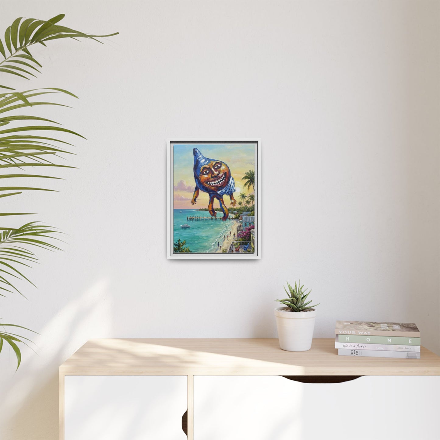 Vibration of the Keys “Conch-Zilla” Wall Art