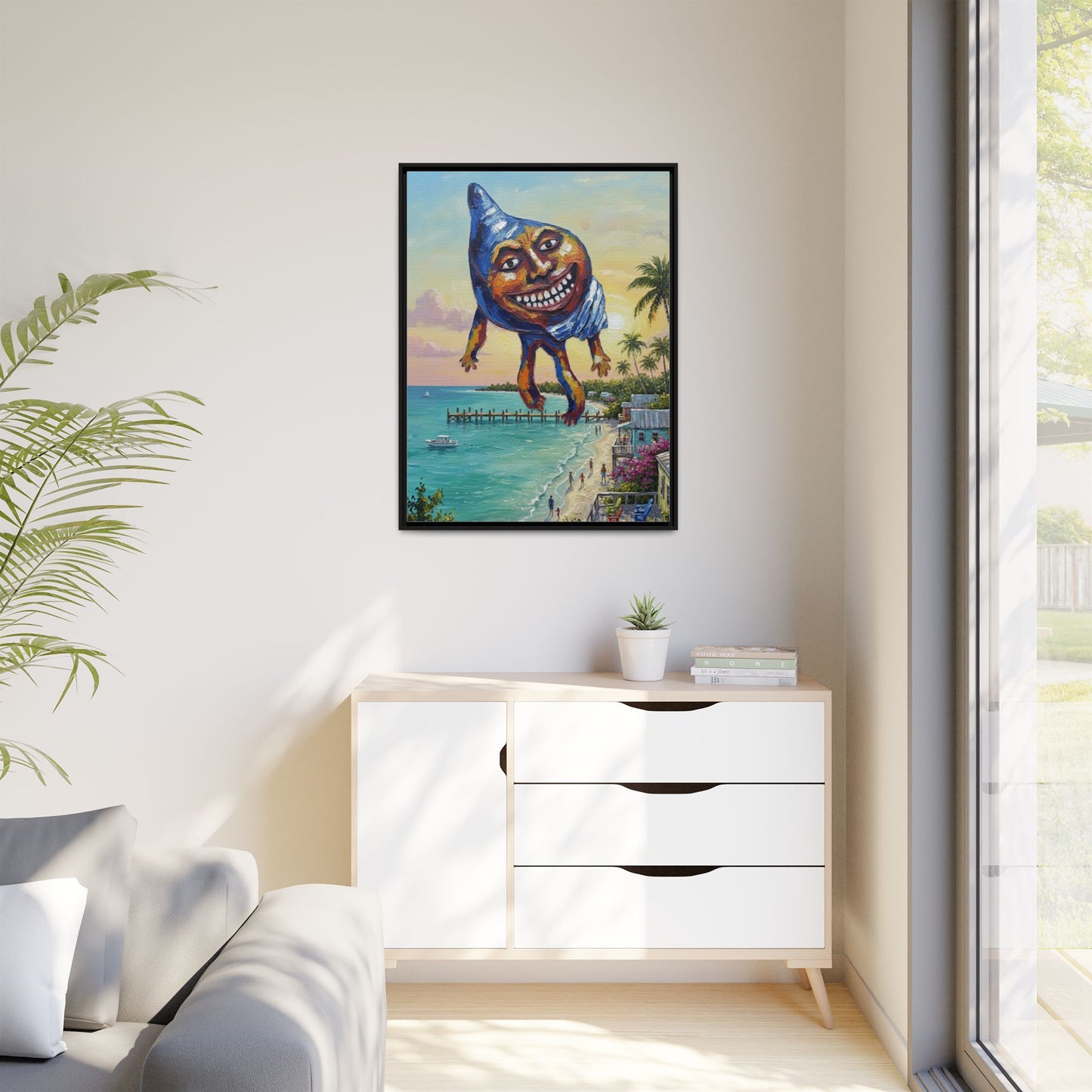 Vibration of the Keys “Conch-Zilla” Wall Art