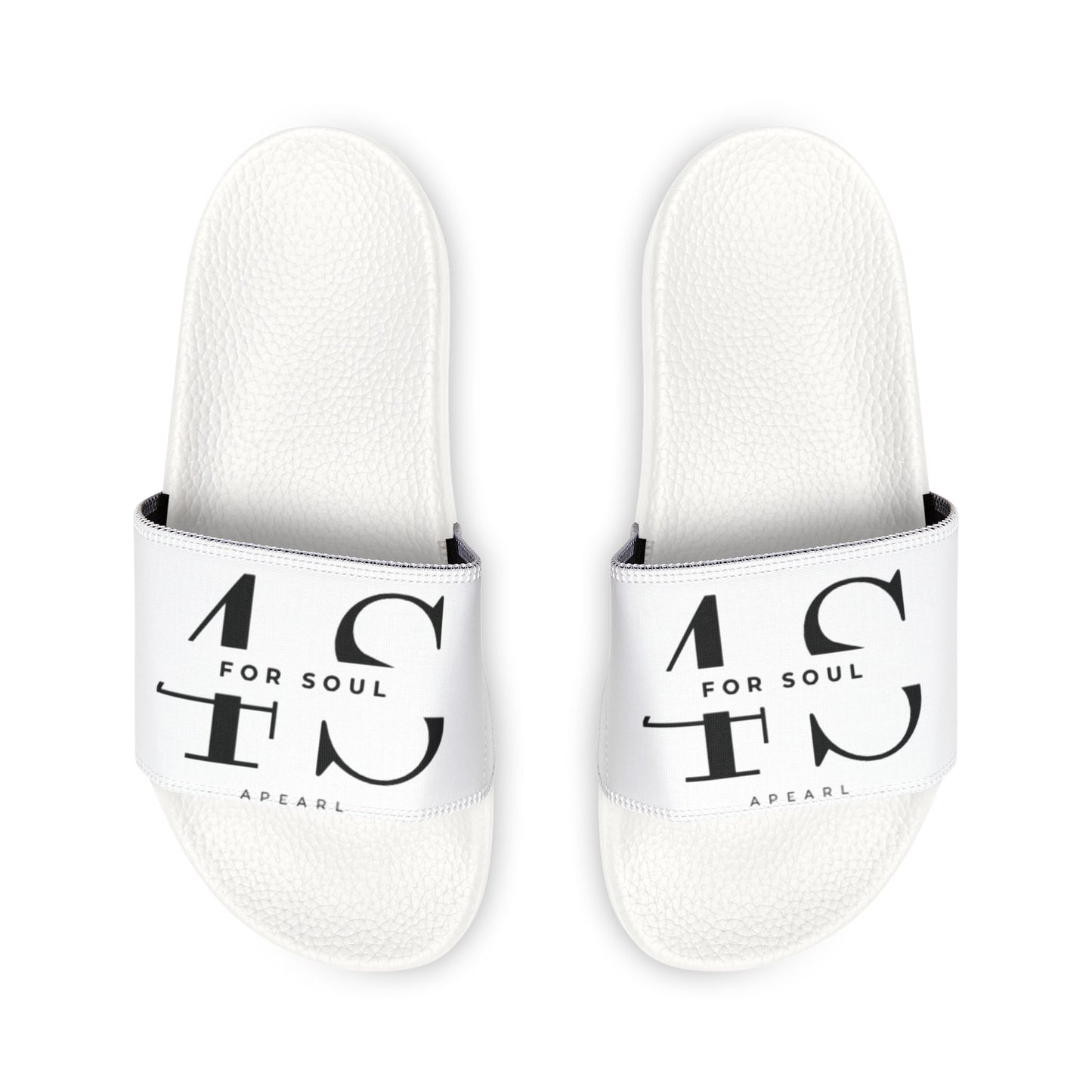 Women's For Soul White Removable‑Strap Slide Sandals