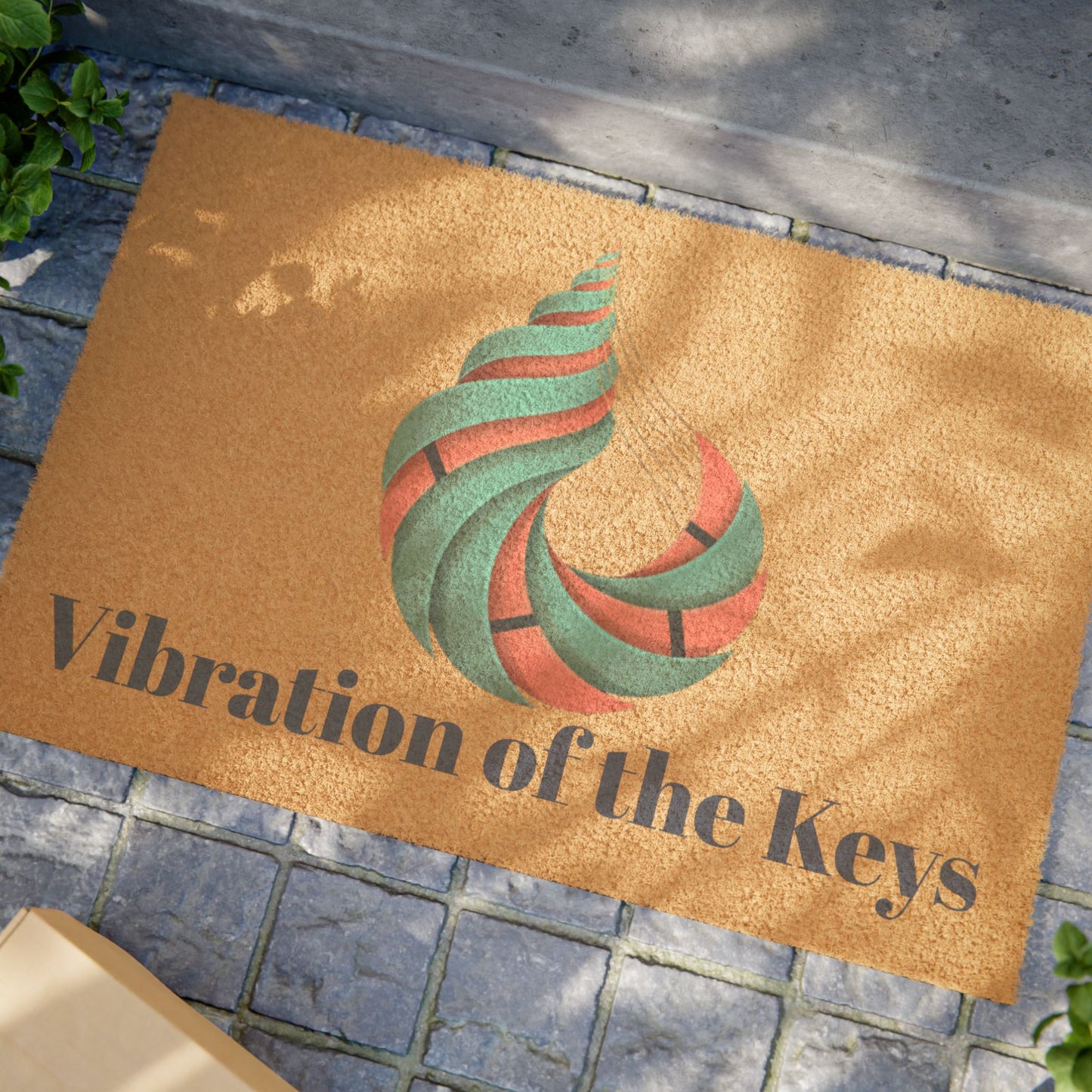 Vibration of the Keys Coir Doormat (Customizable)