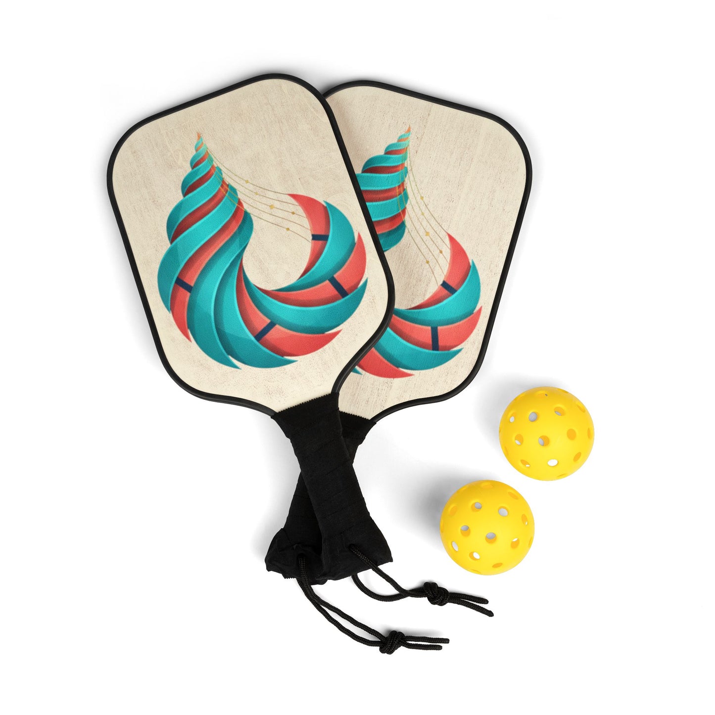 Customizable Pickleball Paddle Set (2 Paddles + Balls)