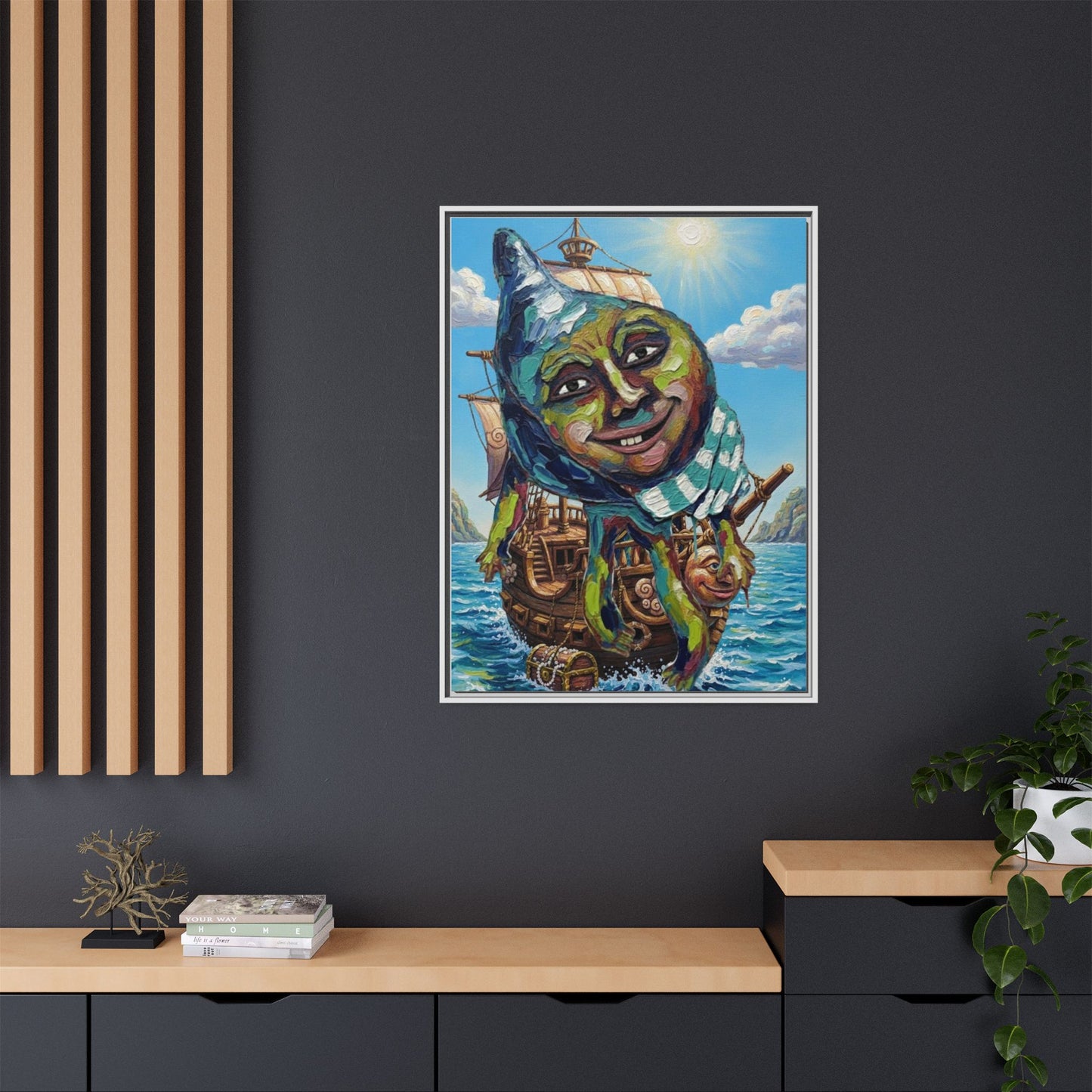 Vibration of the Keys “Captain Conch” Wall Art