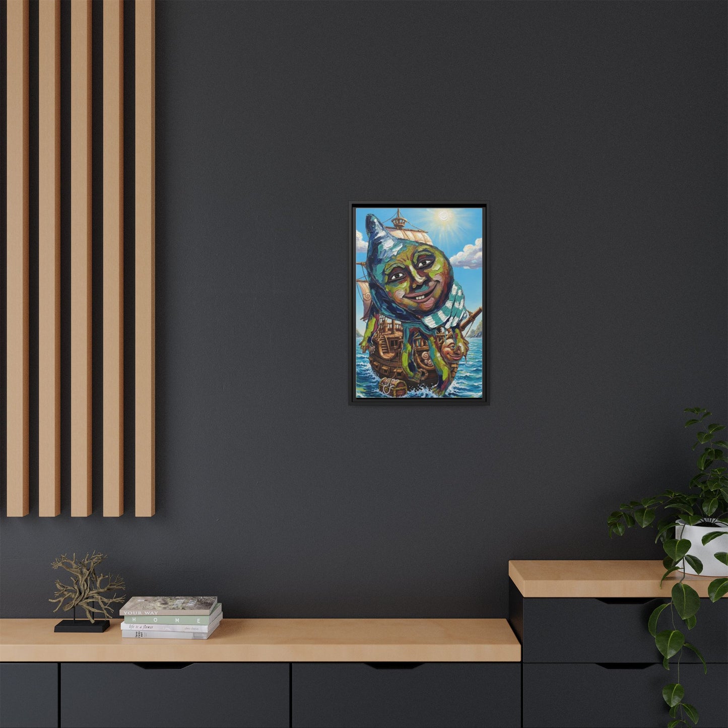 Vibration of the Keys “Captain Conch” Wall Art