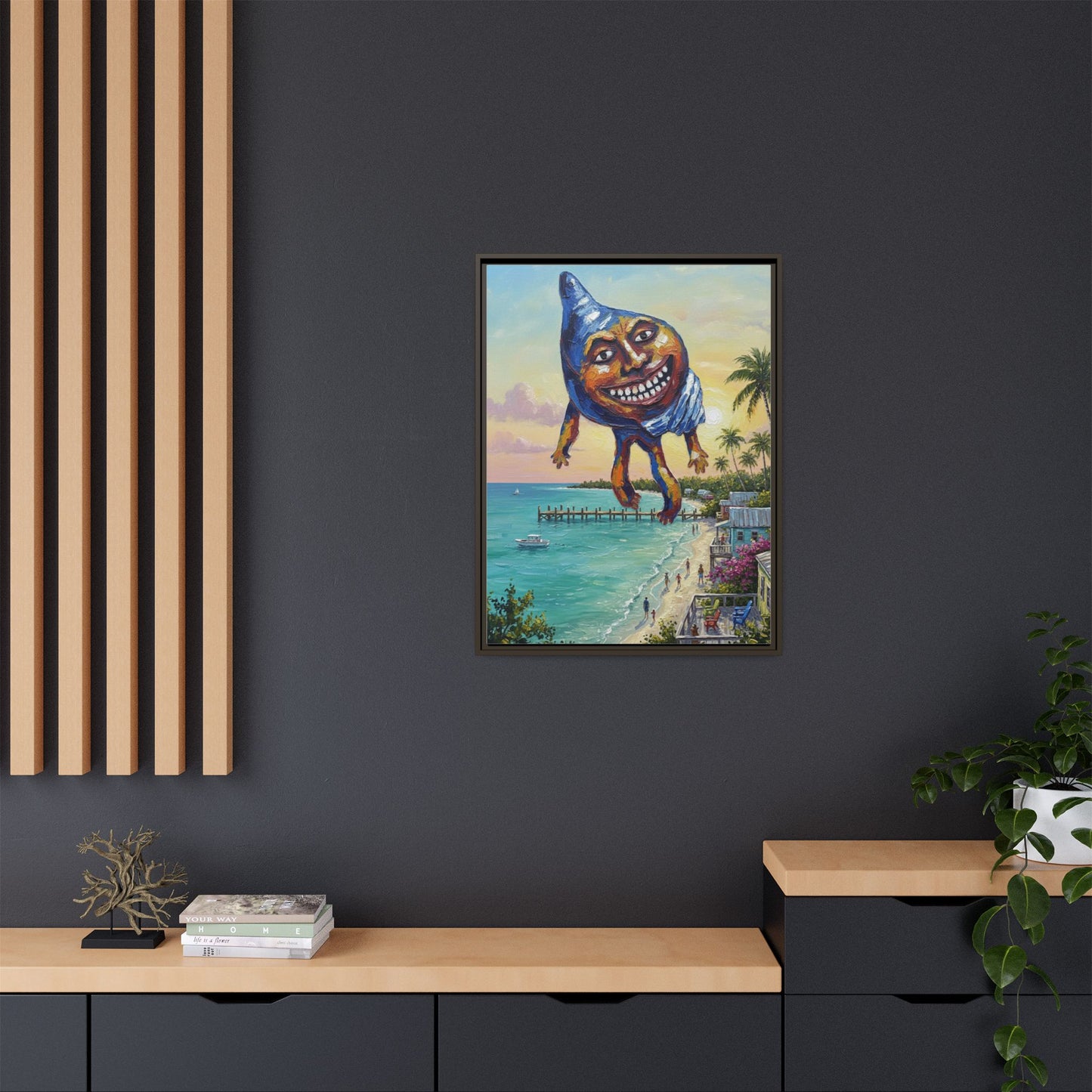 Vibration of the Keys “Conch-Zilla” Wall Art