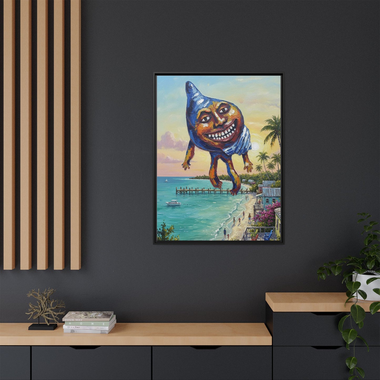 Vibration of the Keys “Conch-Zilla” Wall Art