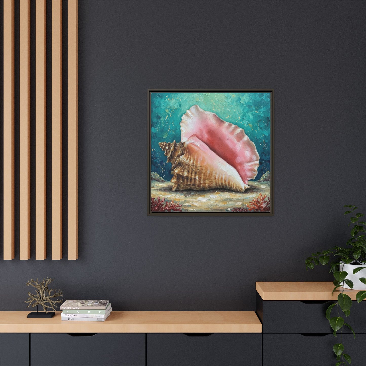 Vibration of the Keys Conch Shell Wall Art