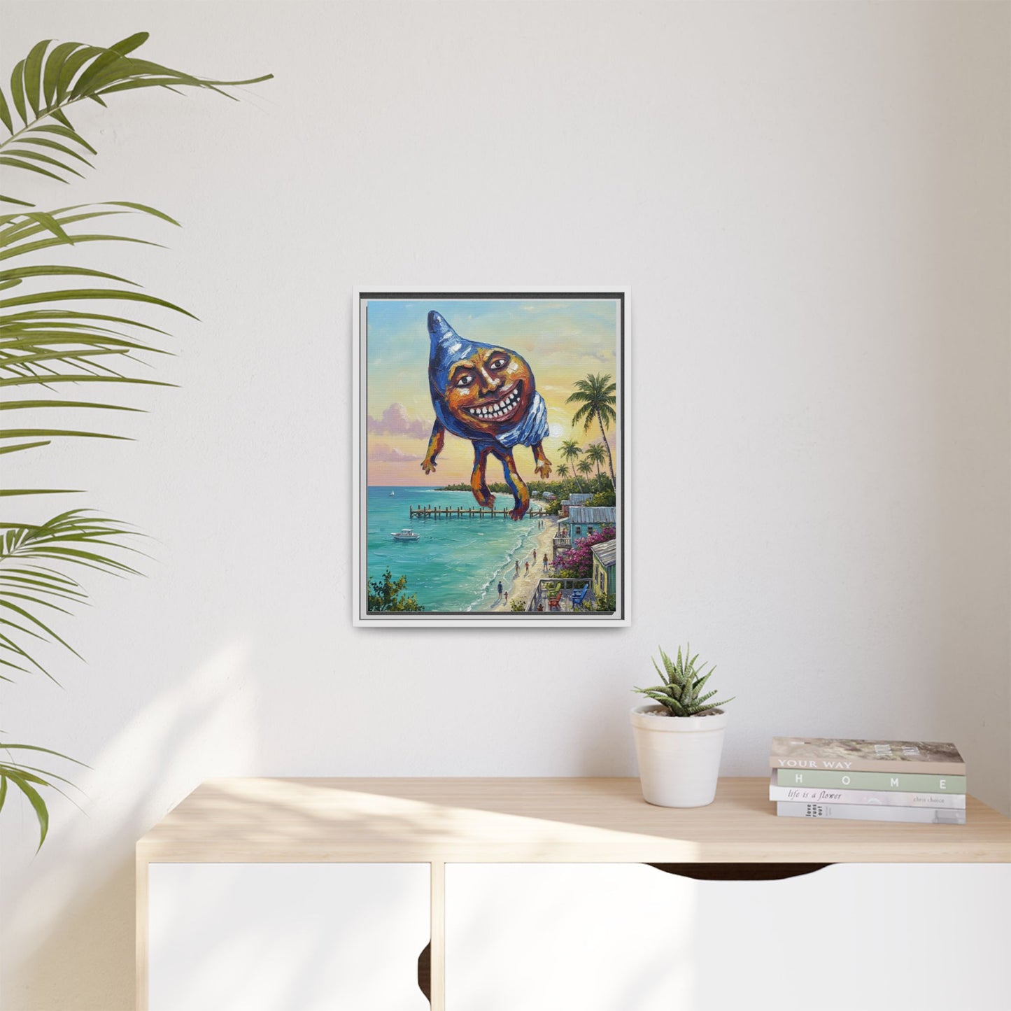 Vibration of the Keys “Conch-Zilla” Wall Art
