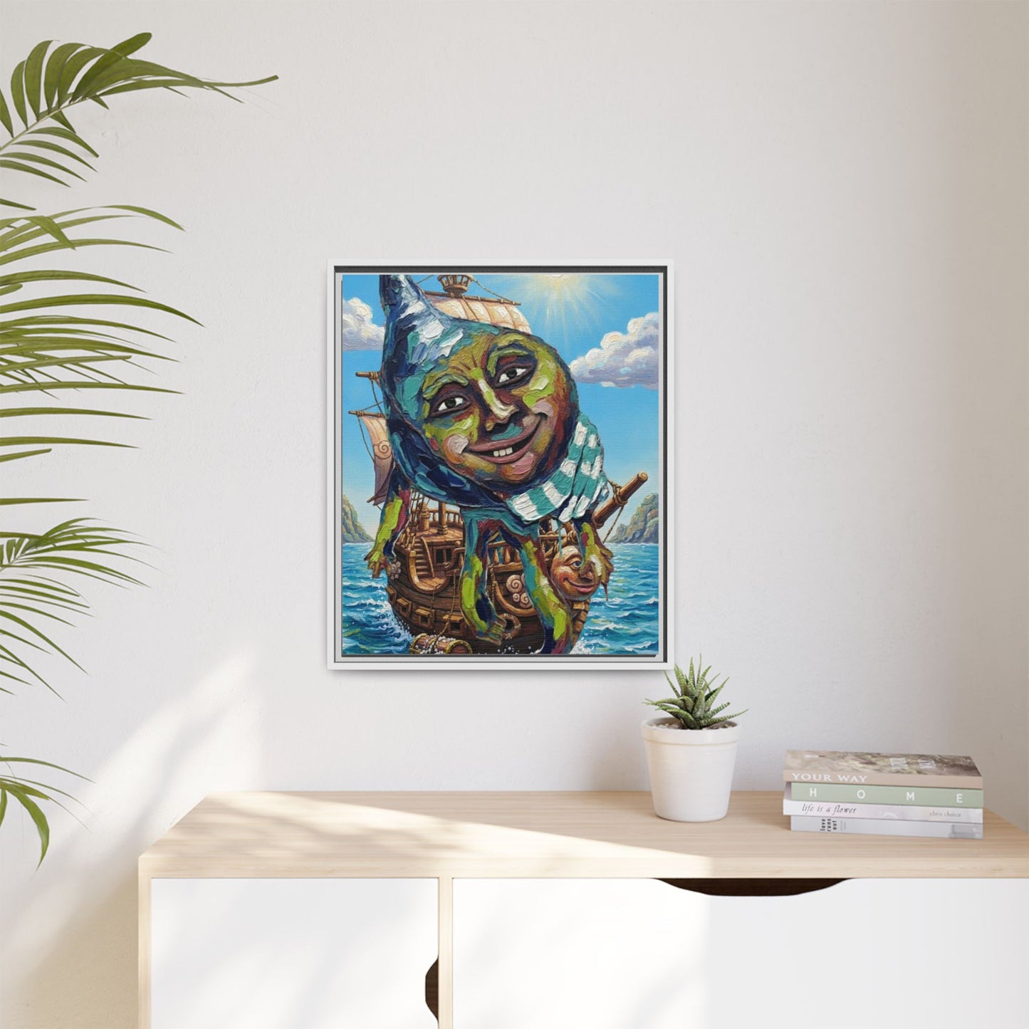 Vibration of the Keys “Captain Conch” Wall Art