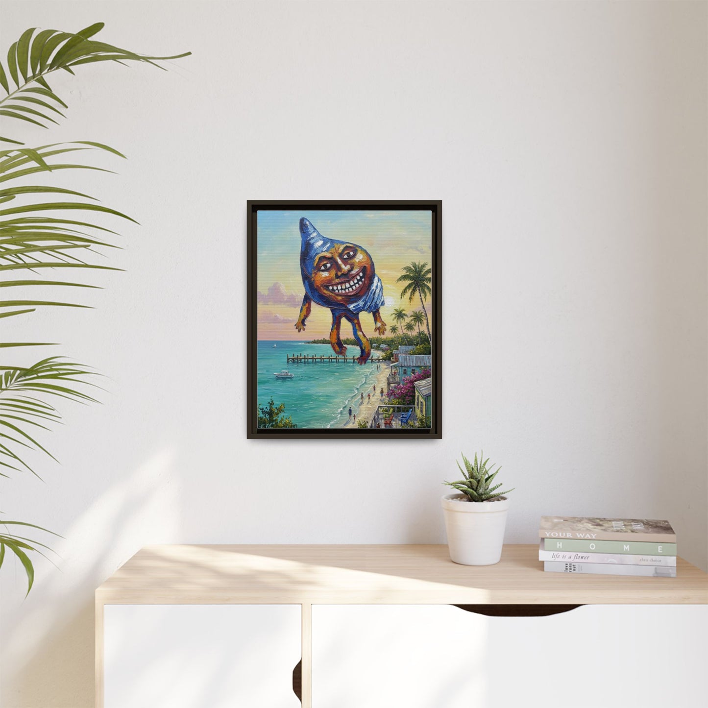 Vibration of the Keys “Conch-Zilla” Wall Art