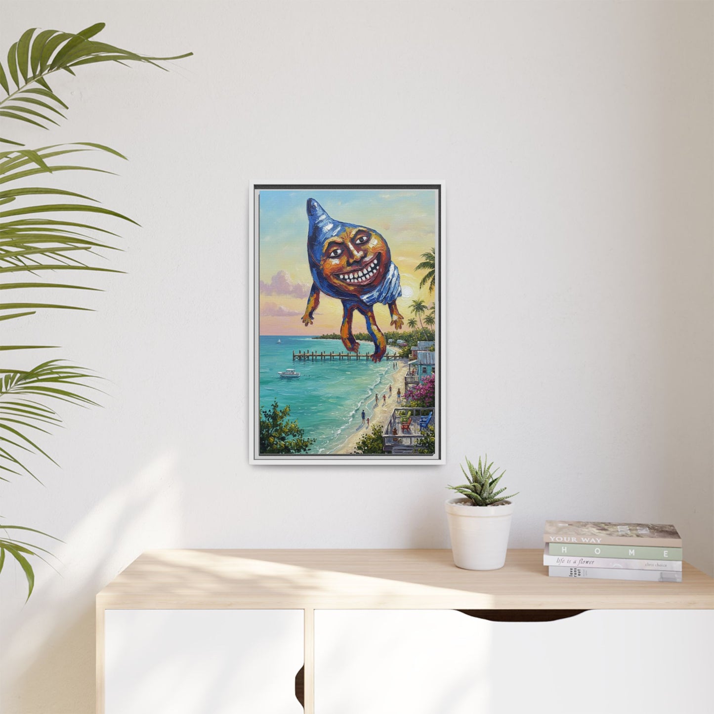 Vibration of the Keys “Conch-Zilla” Wall Art