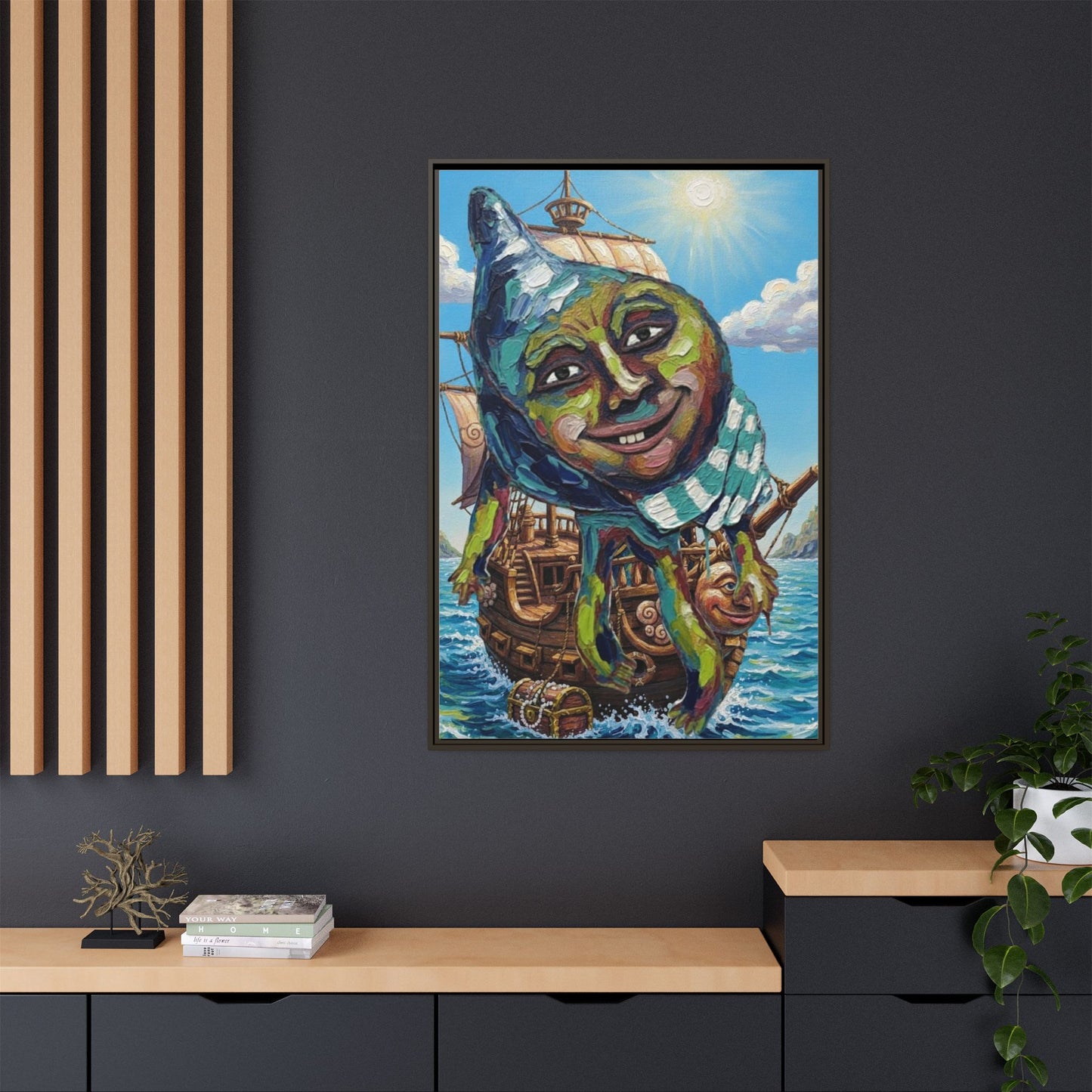 Vibration of the Keys “Captain Conch” Wall Art