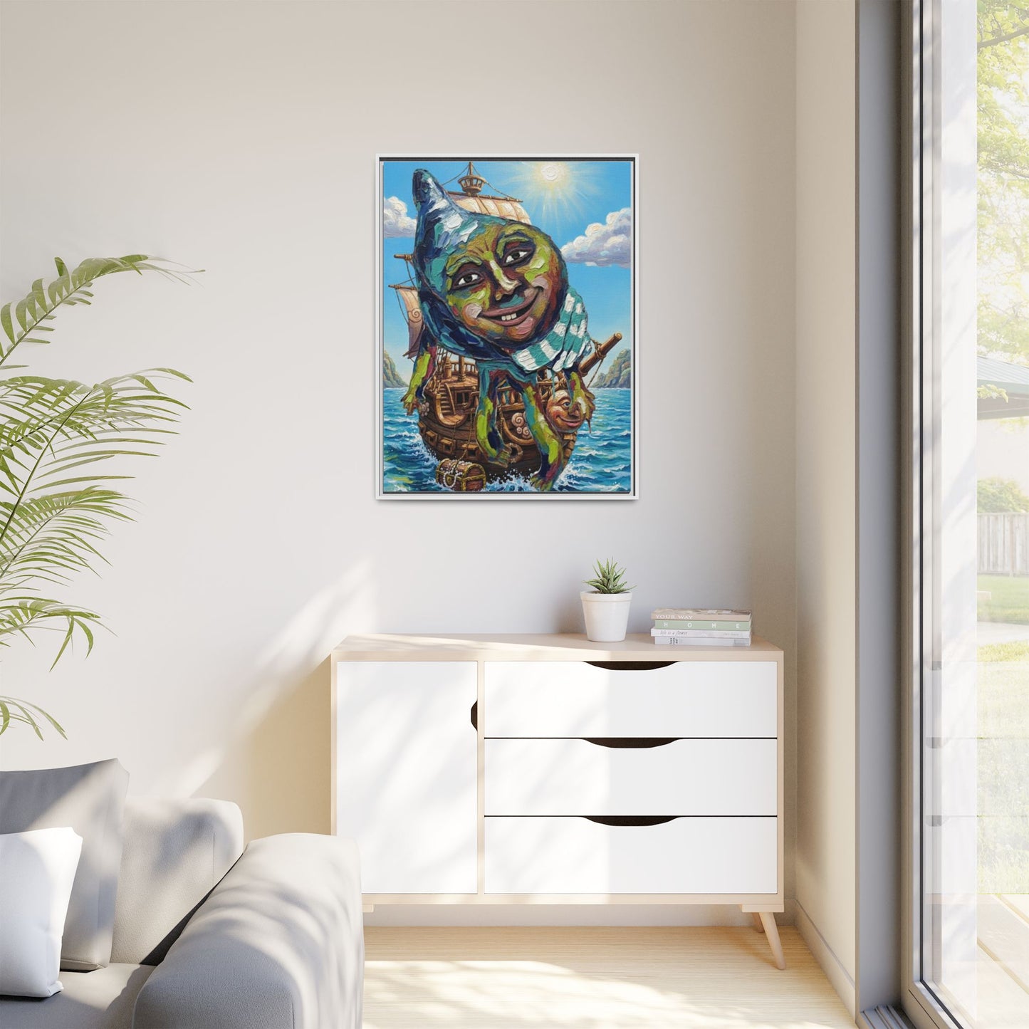 Vibration of the Keys “Captain Conch” Wall Art