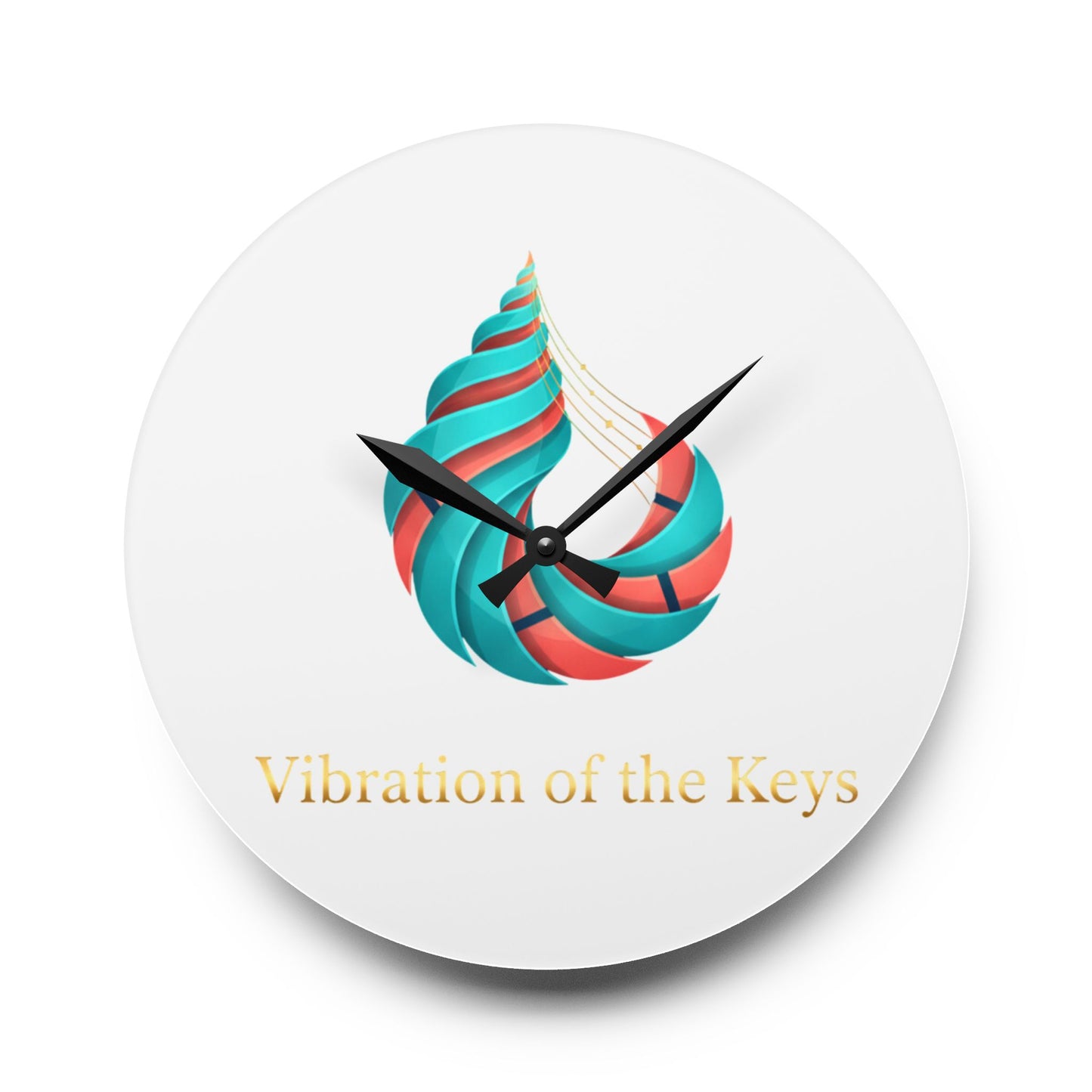 Vibration of the Keys Decorative Clock