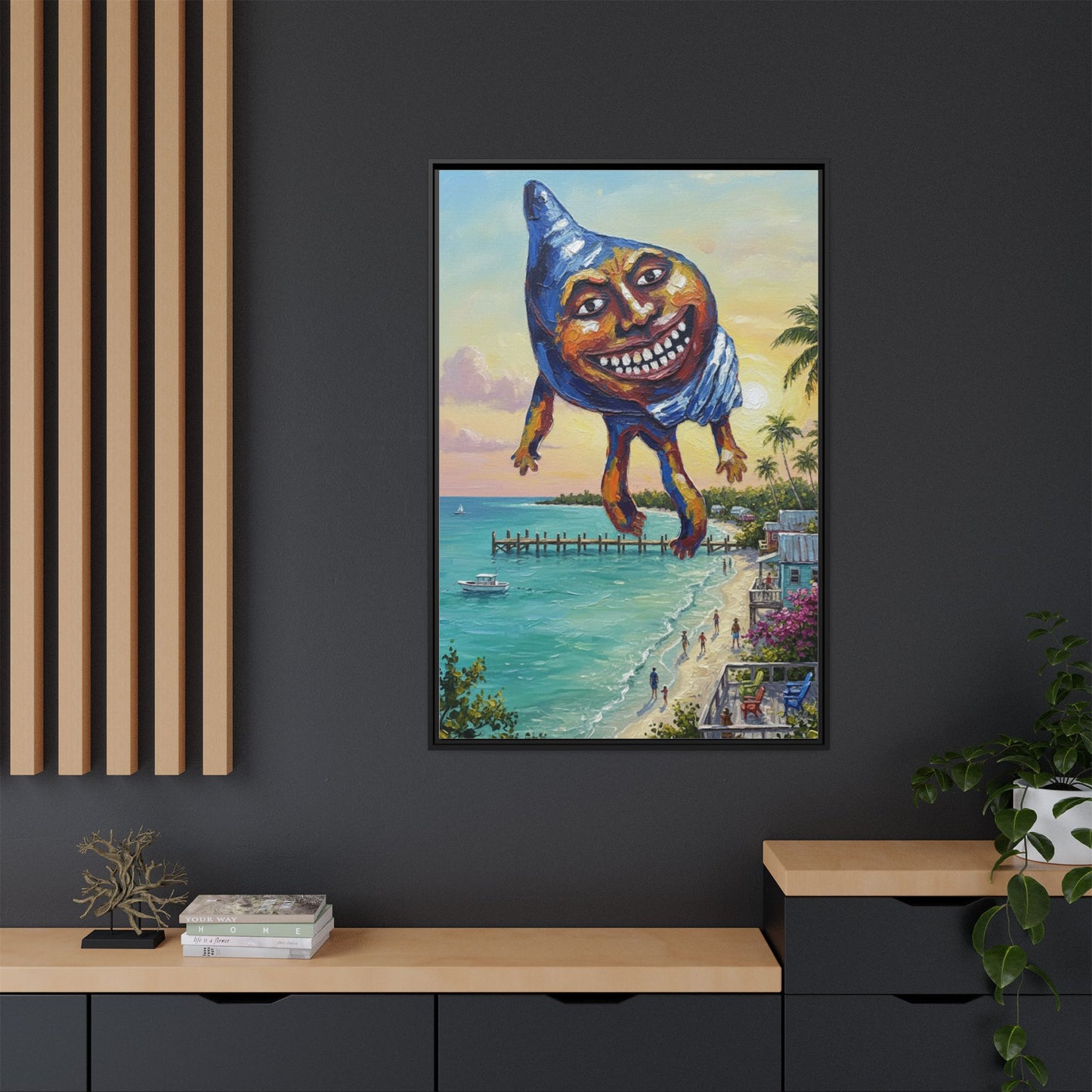Vibration of the Keys “Conch-Zilla” Wall Art