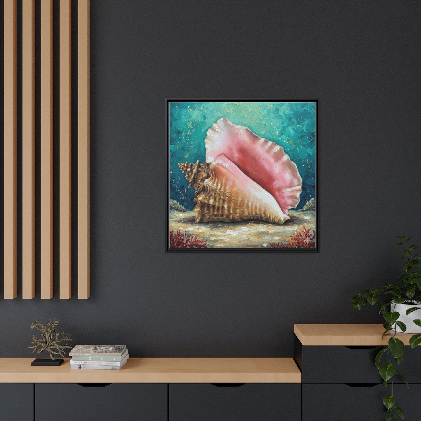 Vibration of the Keys Conch Shell Wall Art