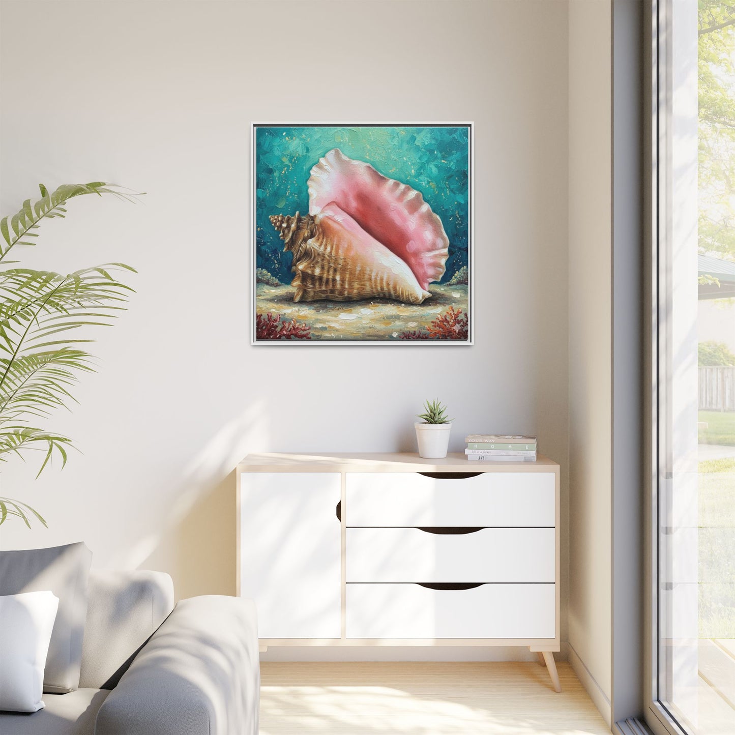 Vibration of the Keys Conch Shell Wall Art